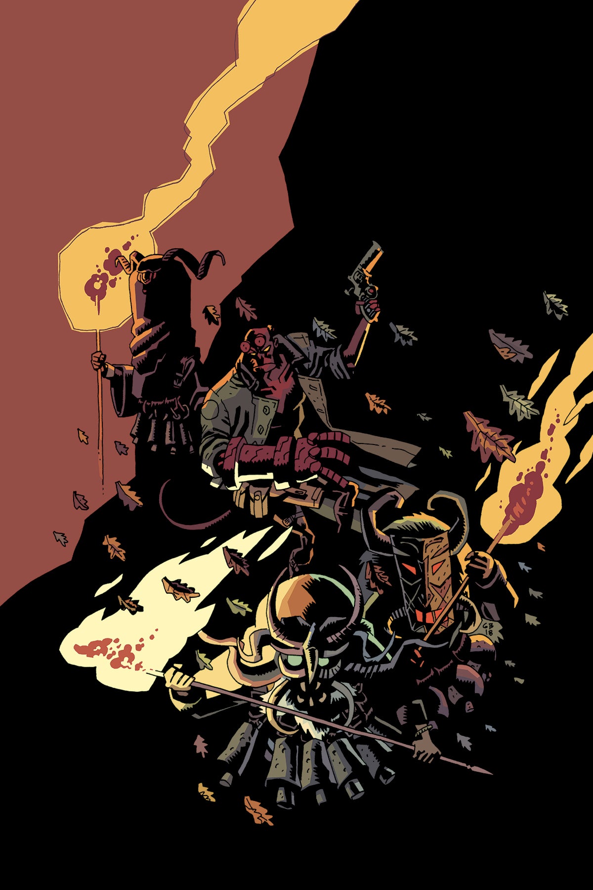 HELLBOY WINTER SPECIAL 2018 CVR B MOON COVER
