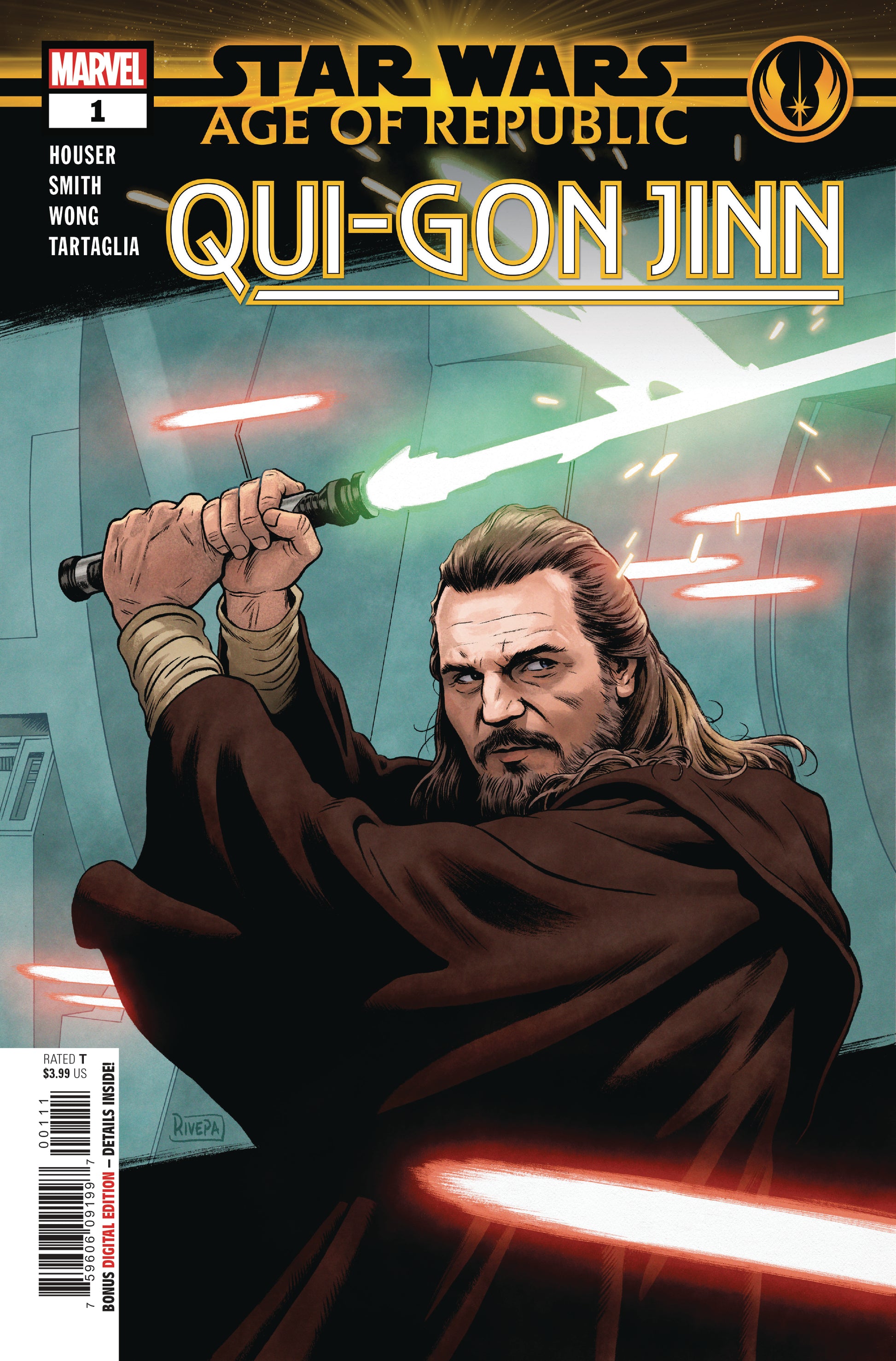 STAR WARS AGE REPUBLIC QUI-GON JINN #1 COVER