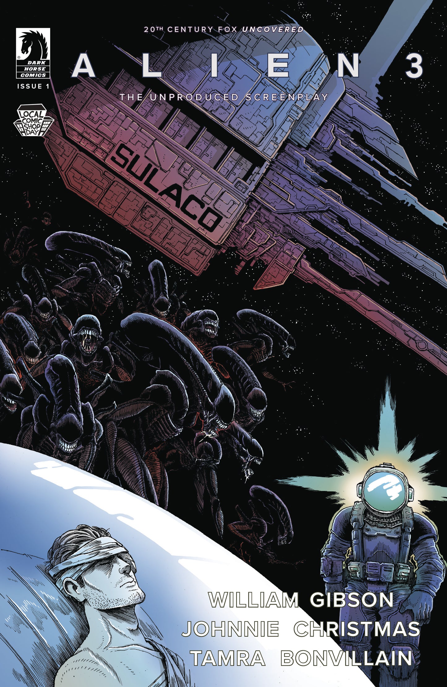 LCSD 2018 WILLIAM GIBSON ALIEN 3 #1 COVER