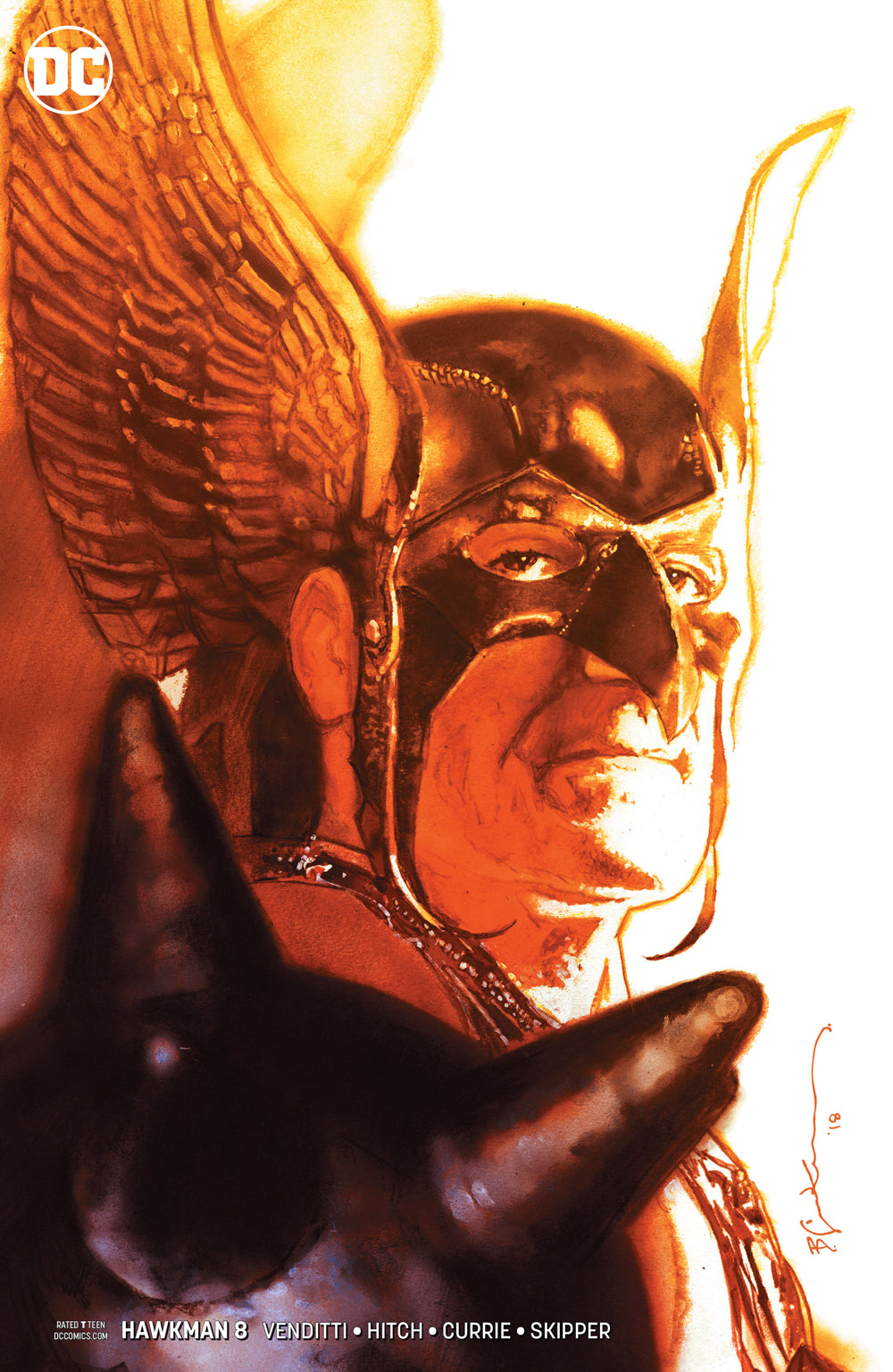 HAWKMAN #8 VAR ED COVER