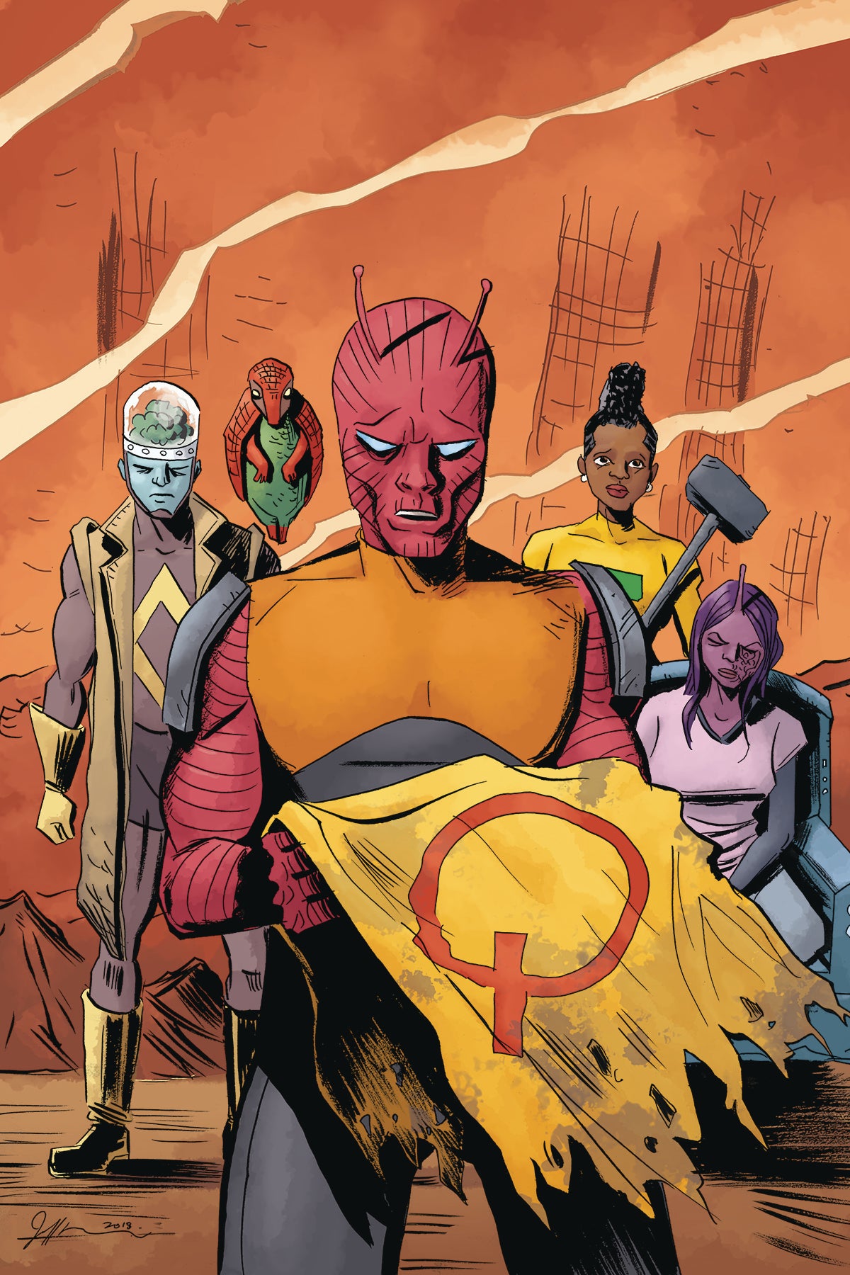 QUANTUM AGE FROM THE WORLD OF BLACK HAMMER #6 CVR B LEMIRE COVER