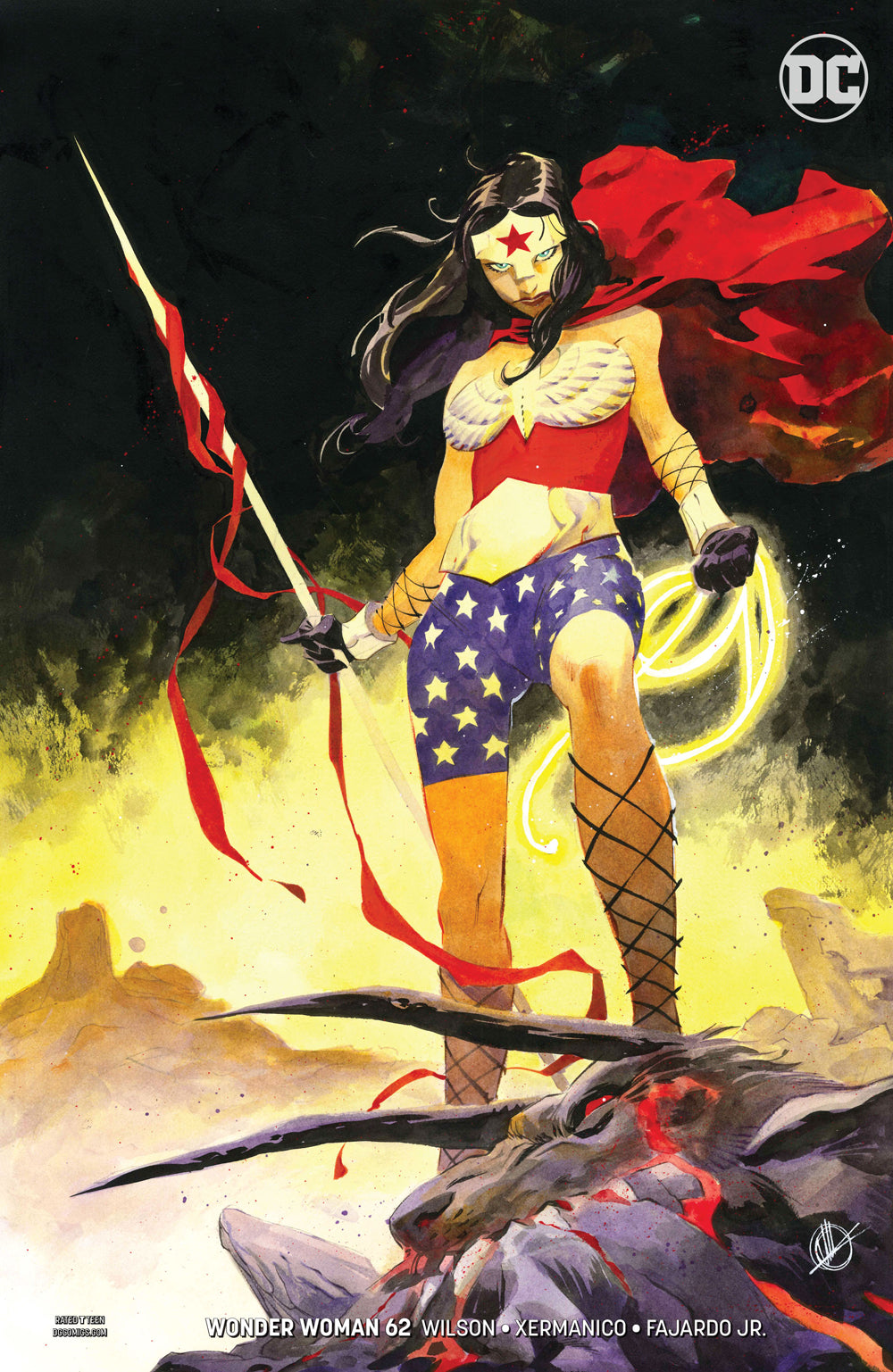 WONDER WOMAN #62 VAR ED COVER