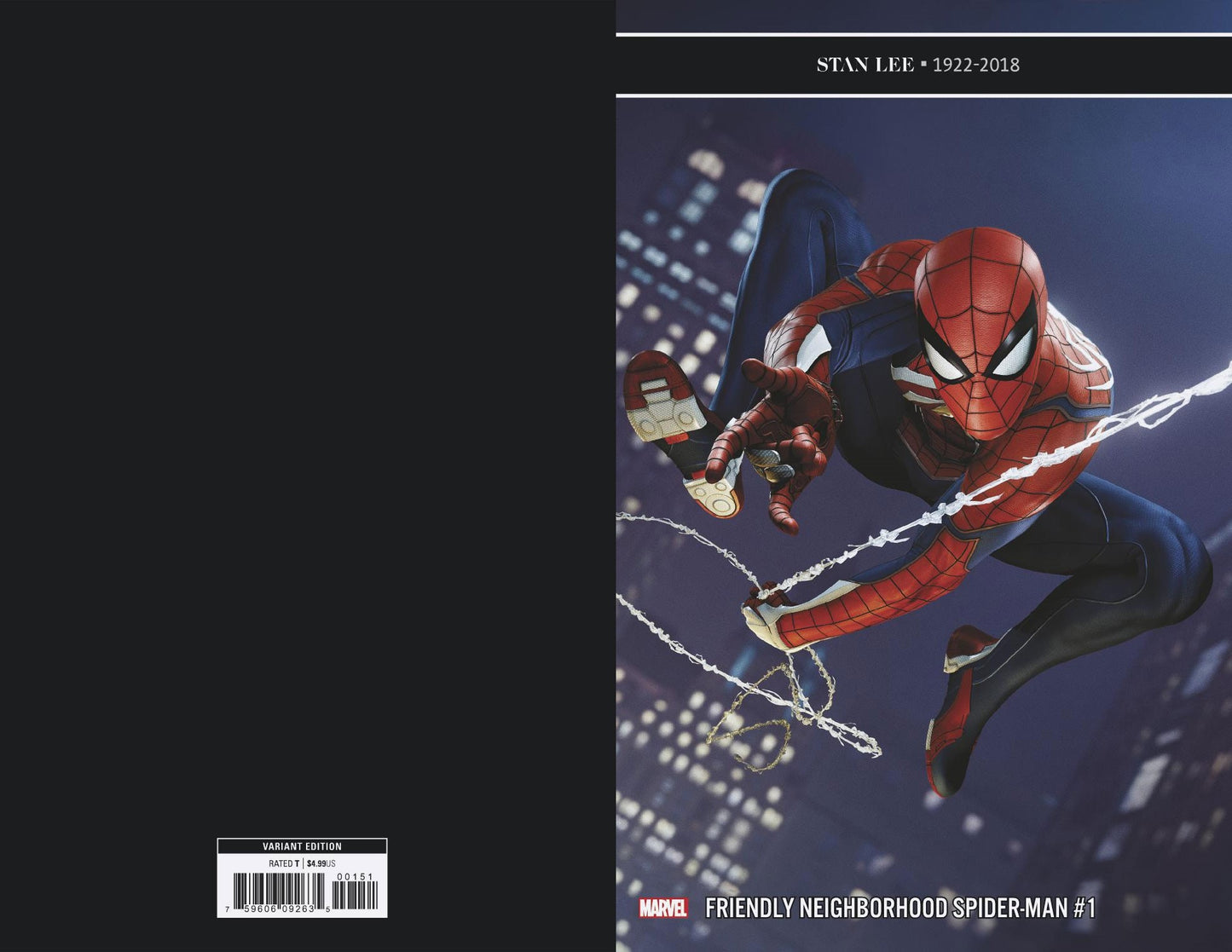 FRIENDLY NEIGHBORHOOD SPIDER-MAN #1 GAME VAR COVER
