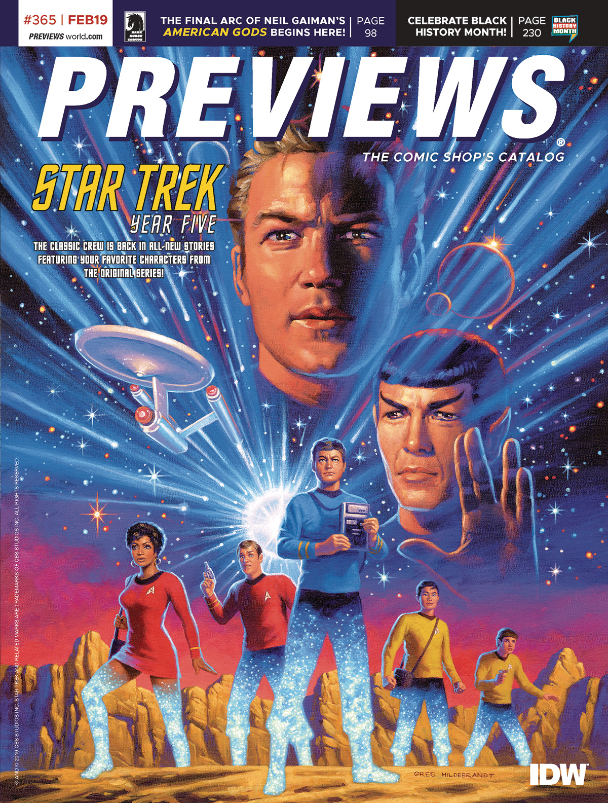 PREVIEWS #365 FEBRUARY 2019 COVER