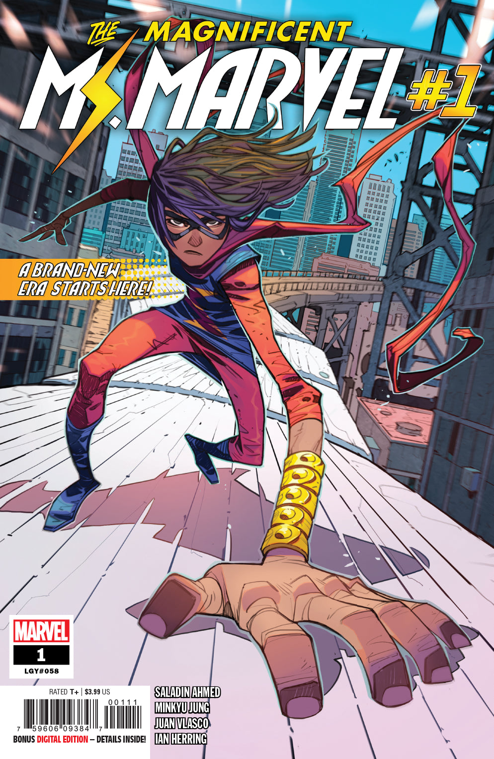 MAGNIFICENT MS MARVEL #1 COVER