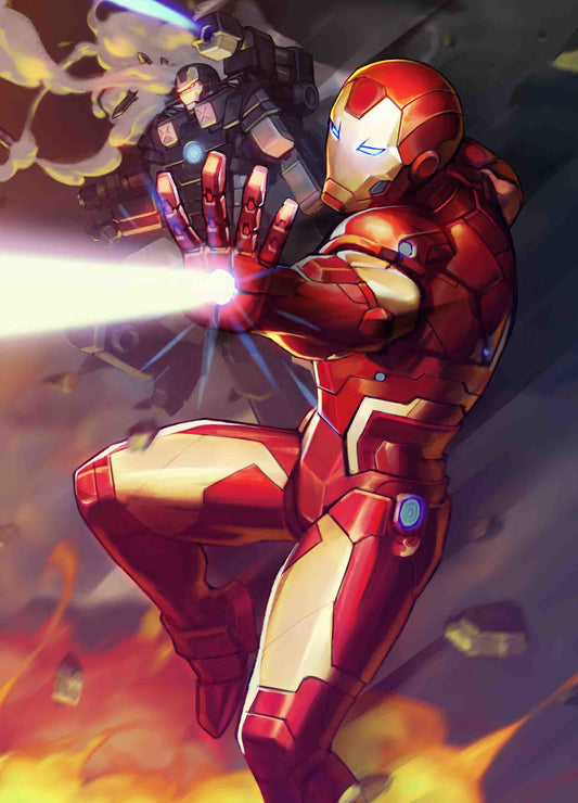 TONY STARK IRON MAN #12 NEXONMARVEL BATTLE LINES VAR WR