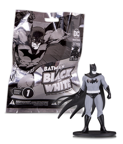 BATMAN BLACK & WHITE BLIND BAG MINI FIG W1
