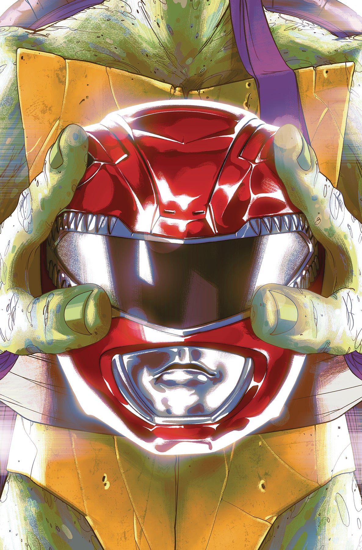 POWER RANGERS TEENAGE MUTANT NINJA TURTLES #1 CVR E MONTES