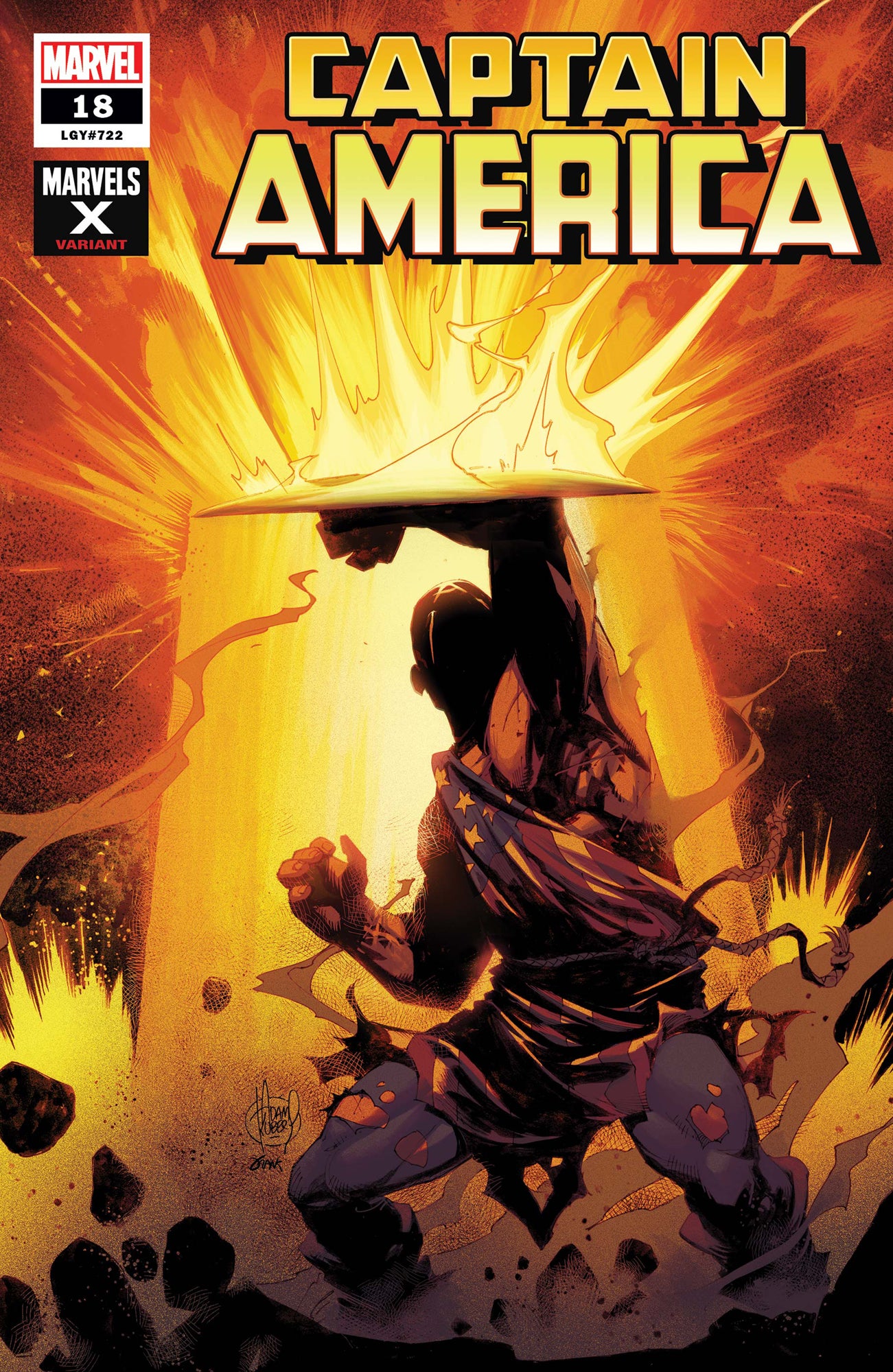 CAPTAIN AMERICA #18 KUBERT MARVELS X VAR