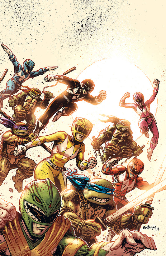 POWER RANGERS TEENAGE MUTANT NINJA TURTLES #1 FOC VAR