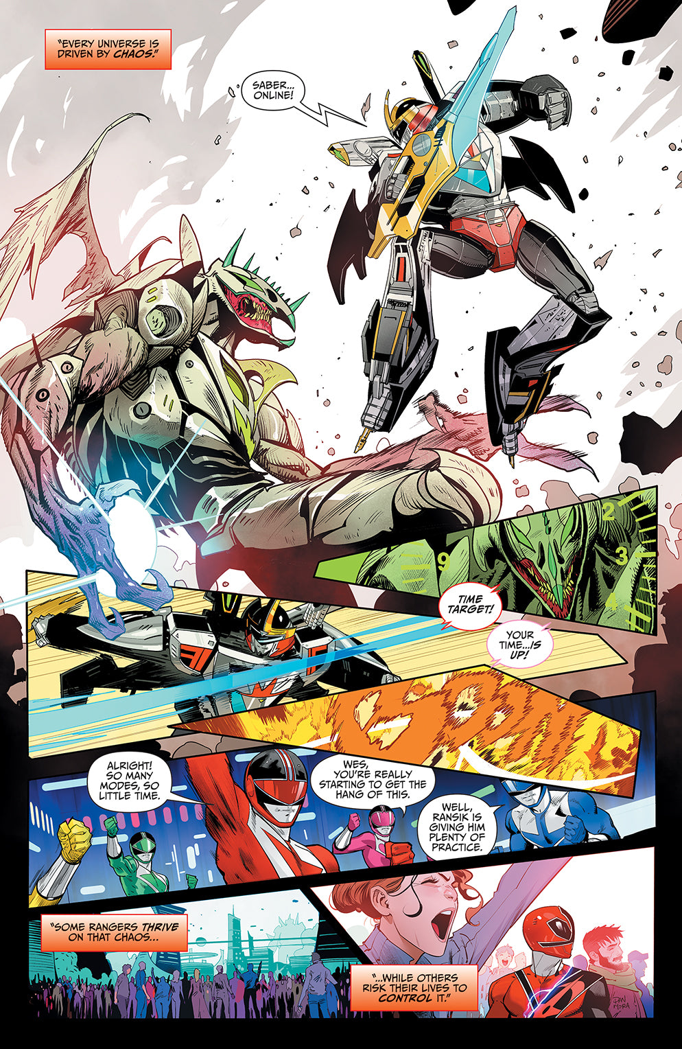 MIGHTY MORPHIN POWER RANGERS #47 FOC MORA VAR