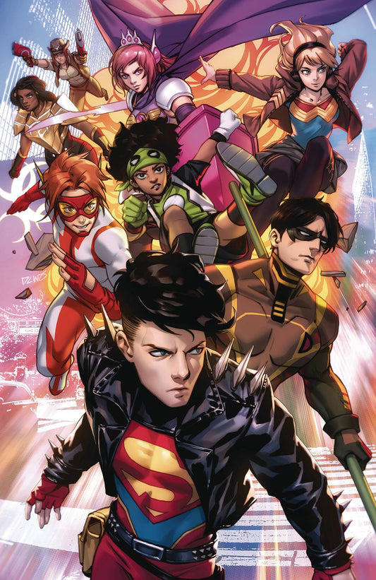 YOUNG JUSTICE #18 CARD STOCK DERRICK CHEW VAR ED