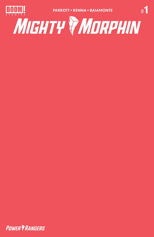 MIGHTY MORPHIN #1 CVR D BLANK SKETCH VAR