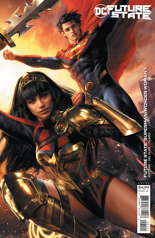 FUTURE STATE SUPERMAN WONDER WOMAN #1 CARD STOCK VAR