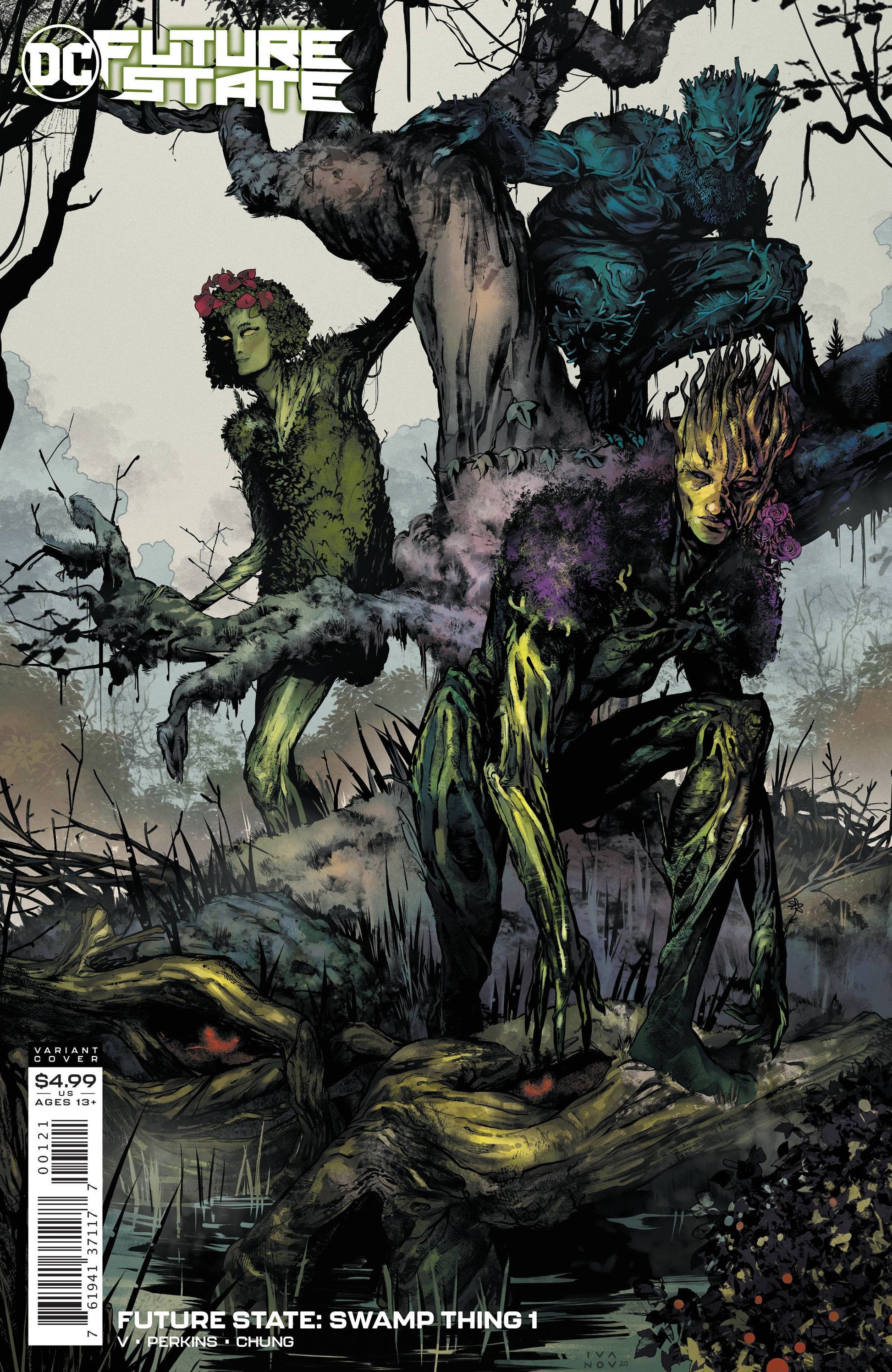FUTURE STATE SWAMP THING #1 CARD STOCK VAR ED