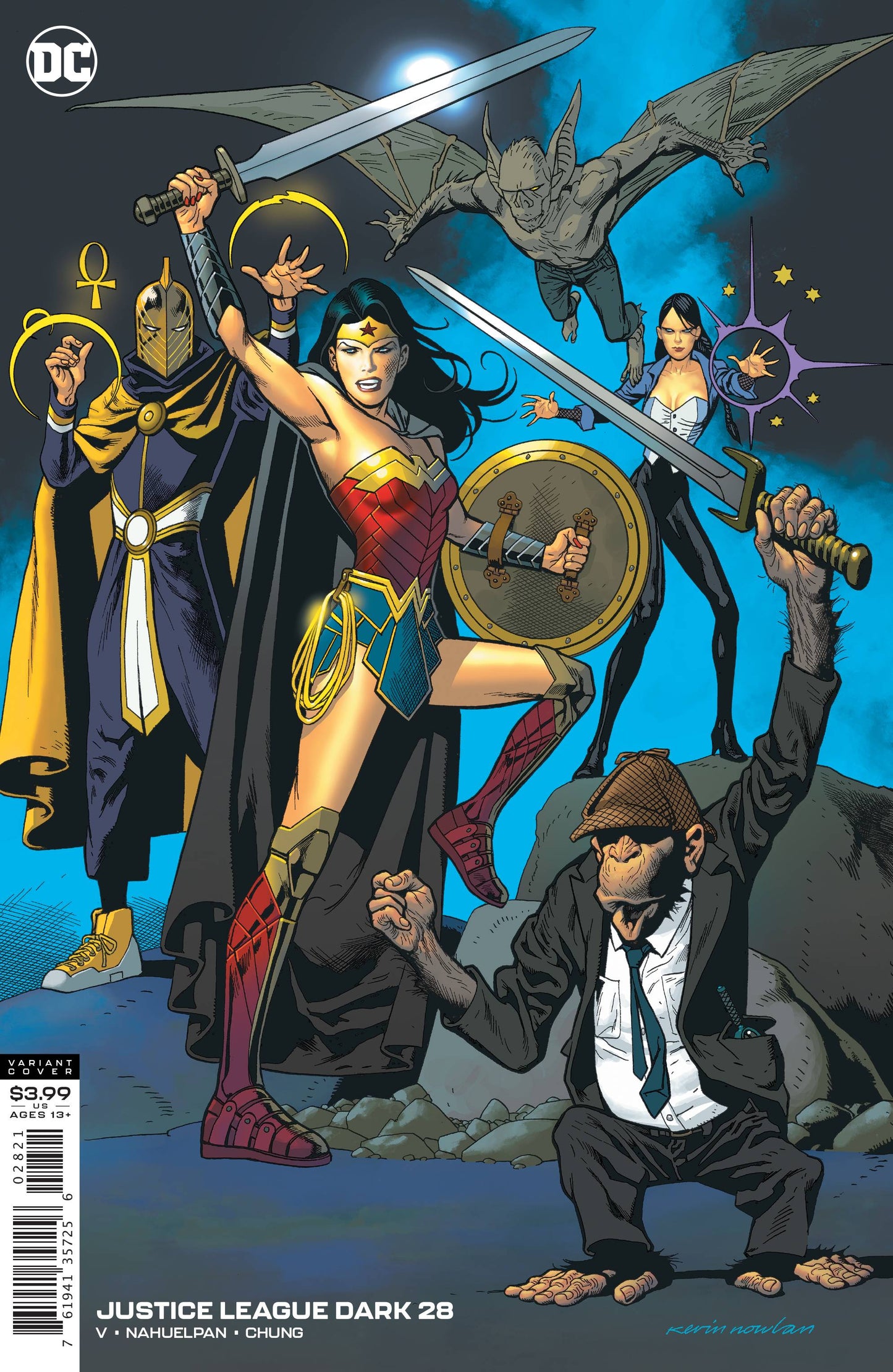 JUSTICE LEAGUE DARK #28 KEVIN NOWLAN VAR ED
