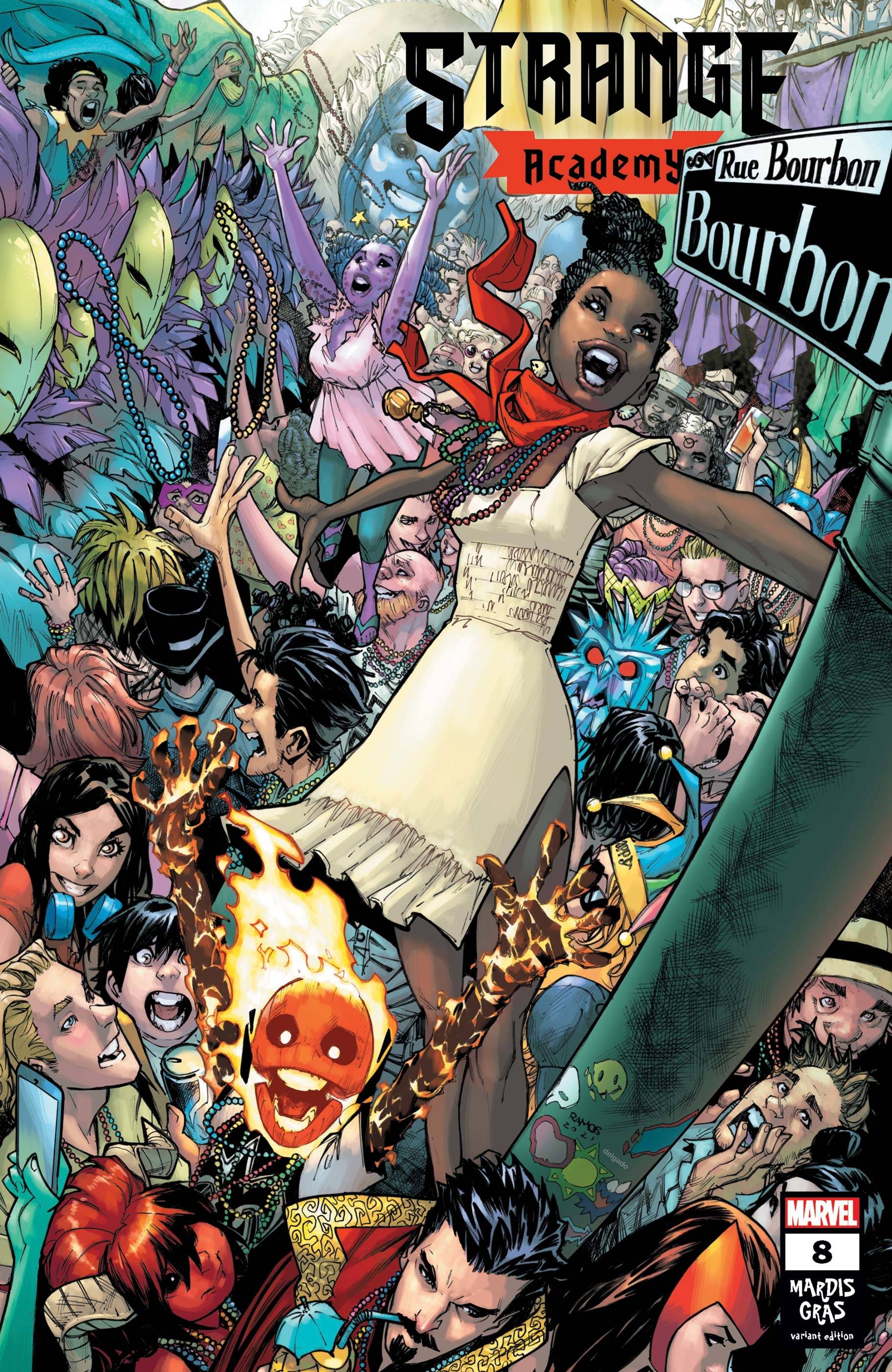 STRANGE ACADEMY #8 RAMOS MARDI GRAS VAR