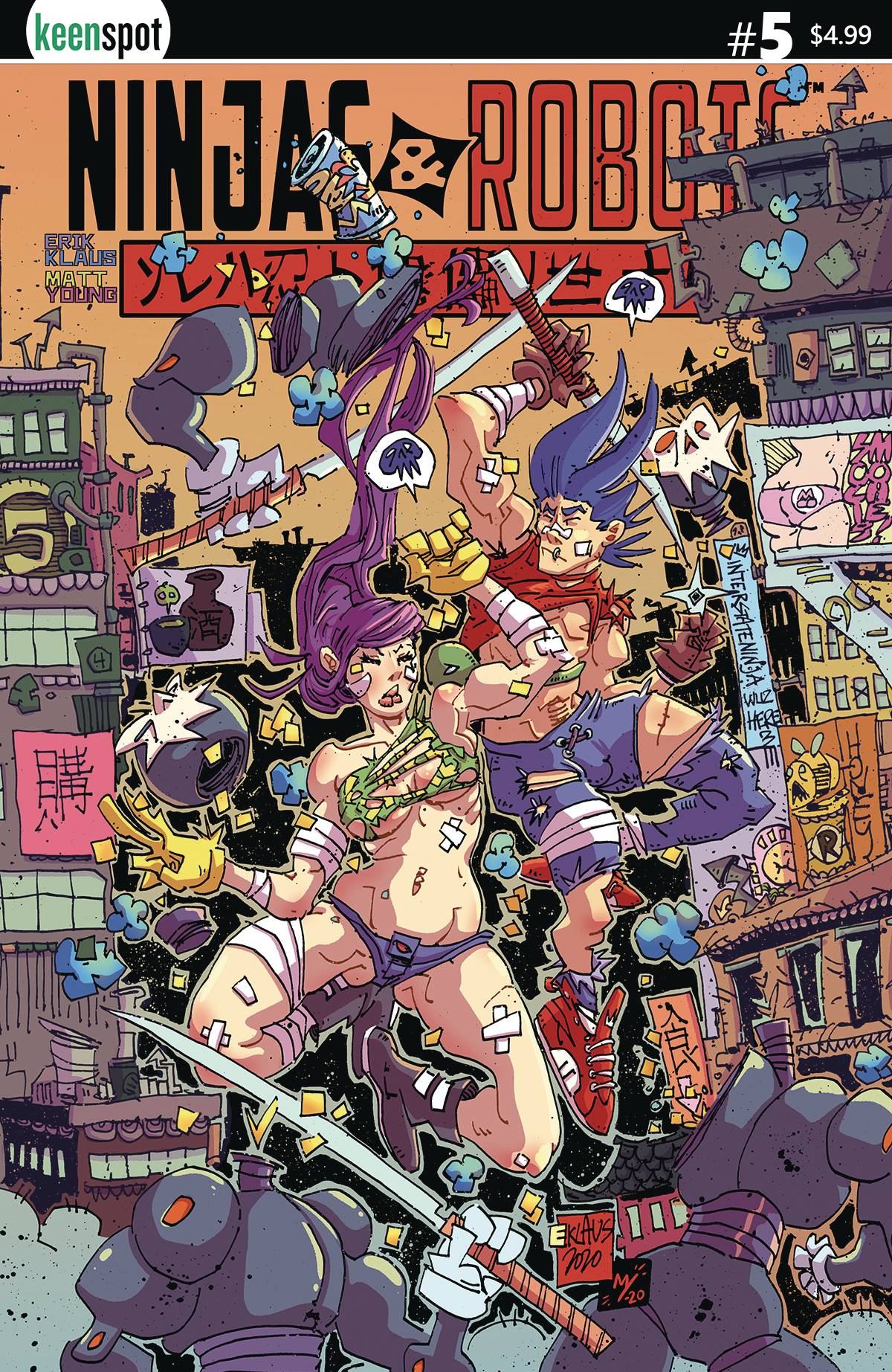 NINJAS & ROBOTS #5 CVR A ERIK KLAUS