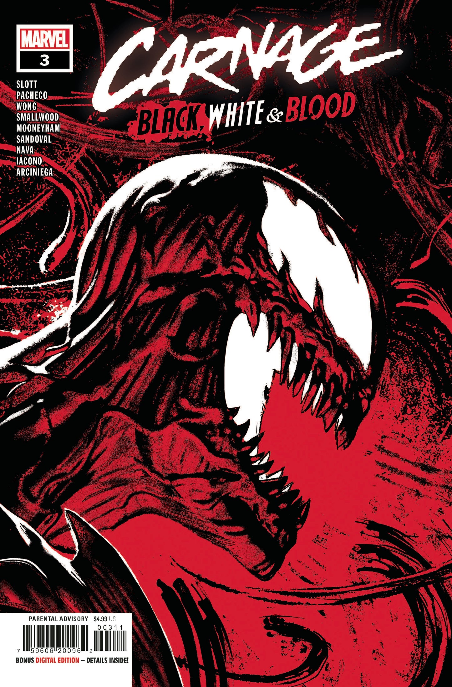 CARNAGE BLACK WHITE AND BLOOD #3 (OF 4)
