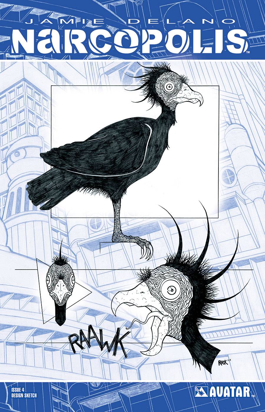 NARCOPOLIS #4 DESIGN SKETCH VAR (MR)