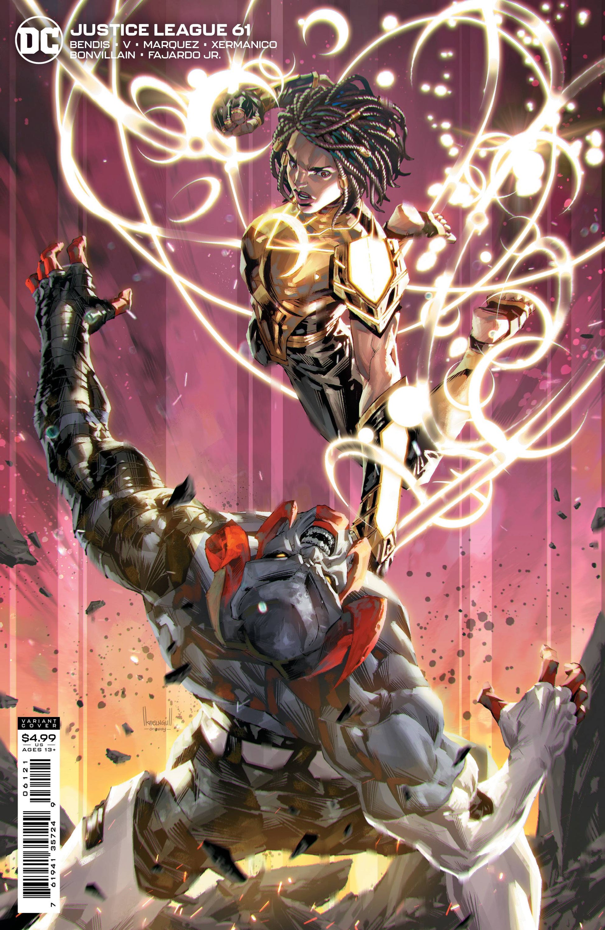 JUSTICE LEAGUE #61 CVR B NGU CARDSTOCK VAR