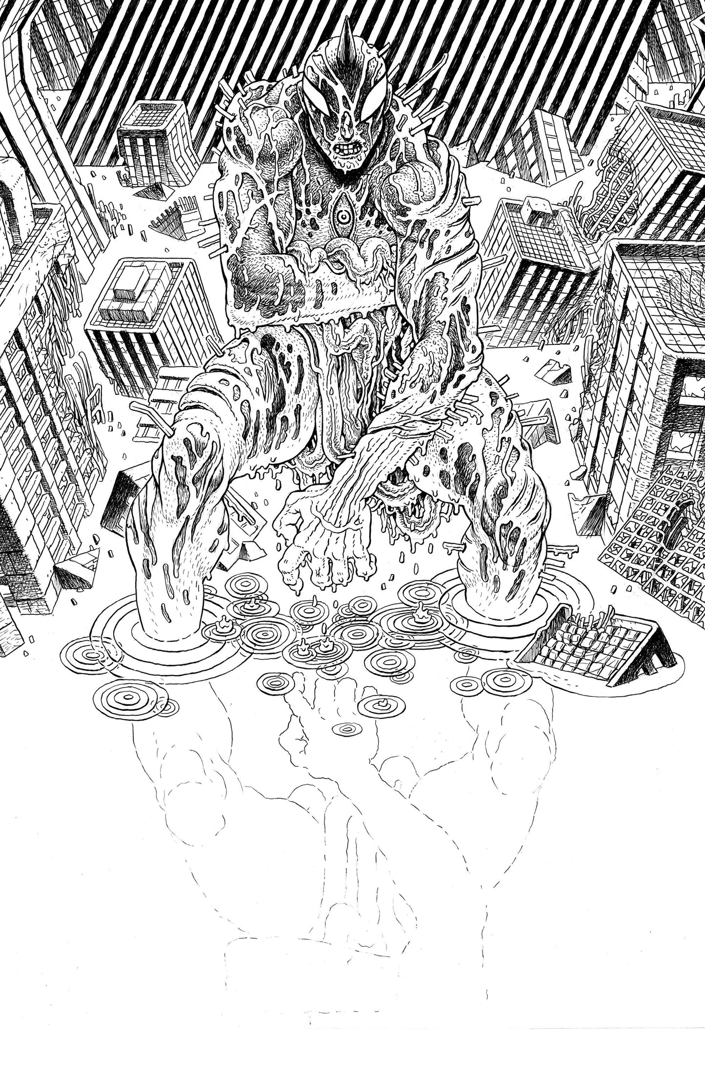ULTRAMEGA BY JAMES HARREN #2 CVR C 5 COPY INCV B&W