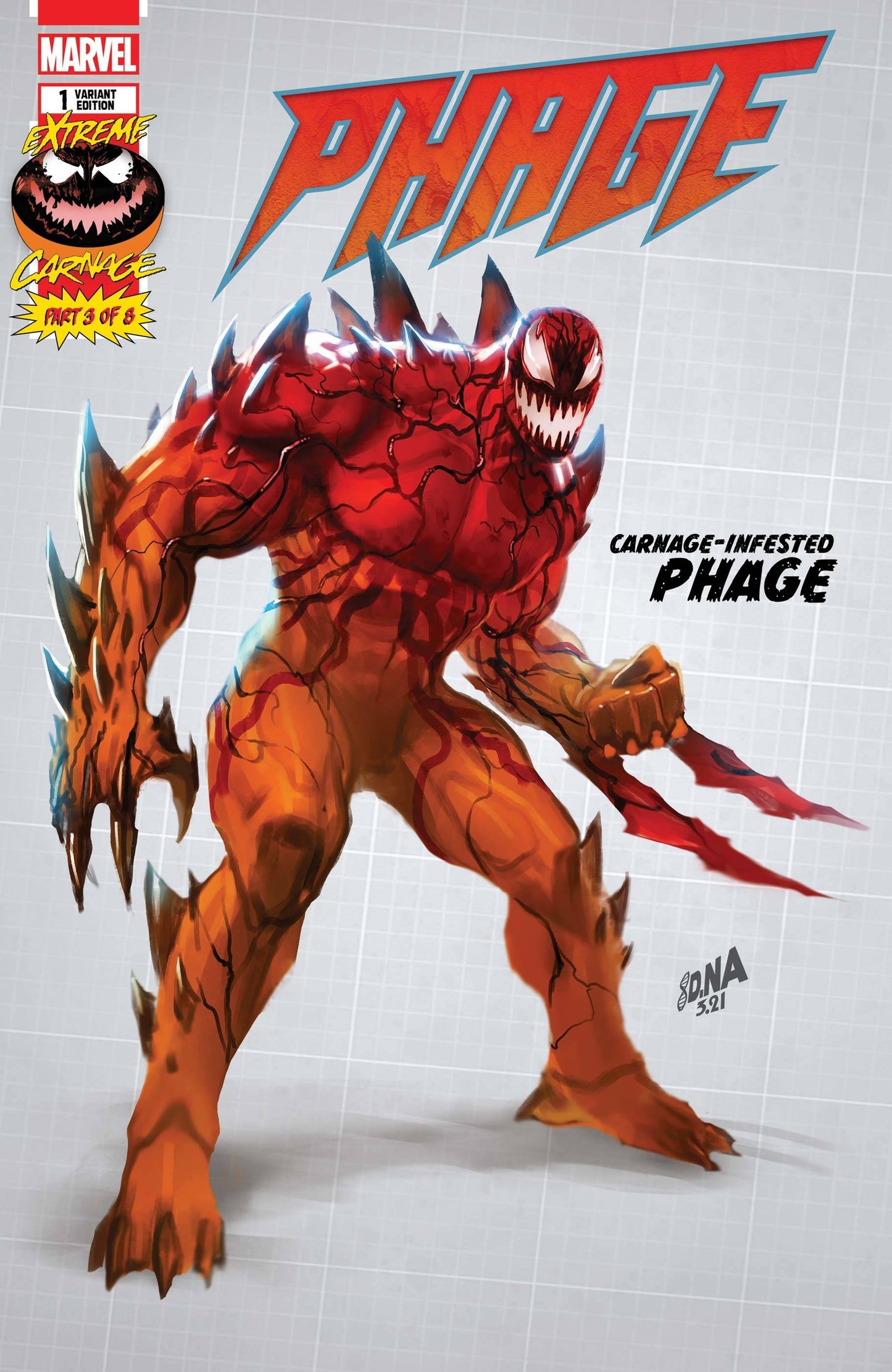 EXTREME CARNAGE PHAGE #1 NAKAYAMA DESIGN VAR