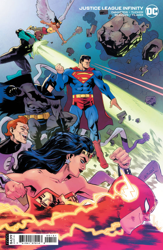 JUSTICE LEAGUE INFINITY #1 CVR B CARDSTOCK HEPBURN