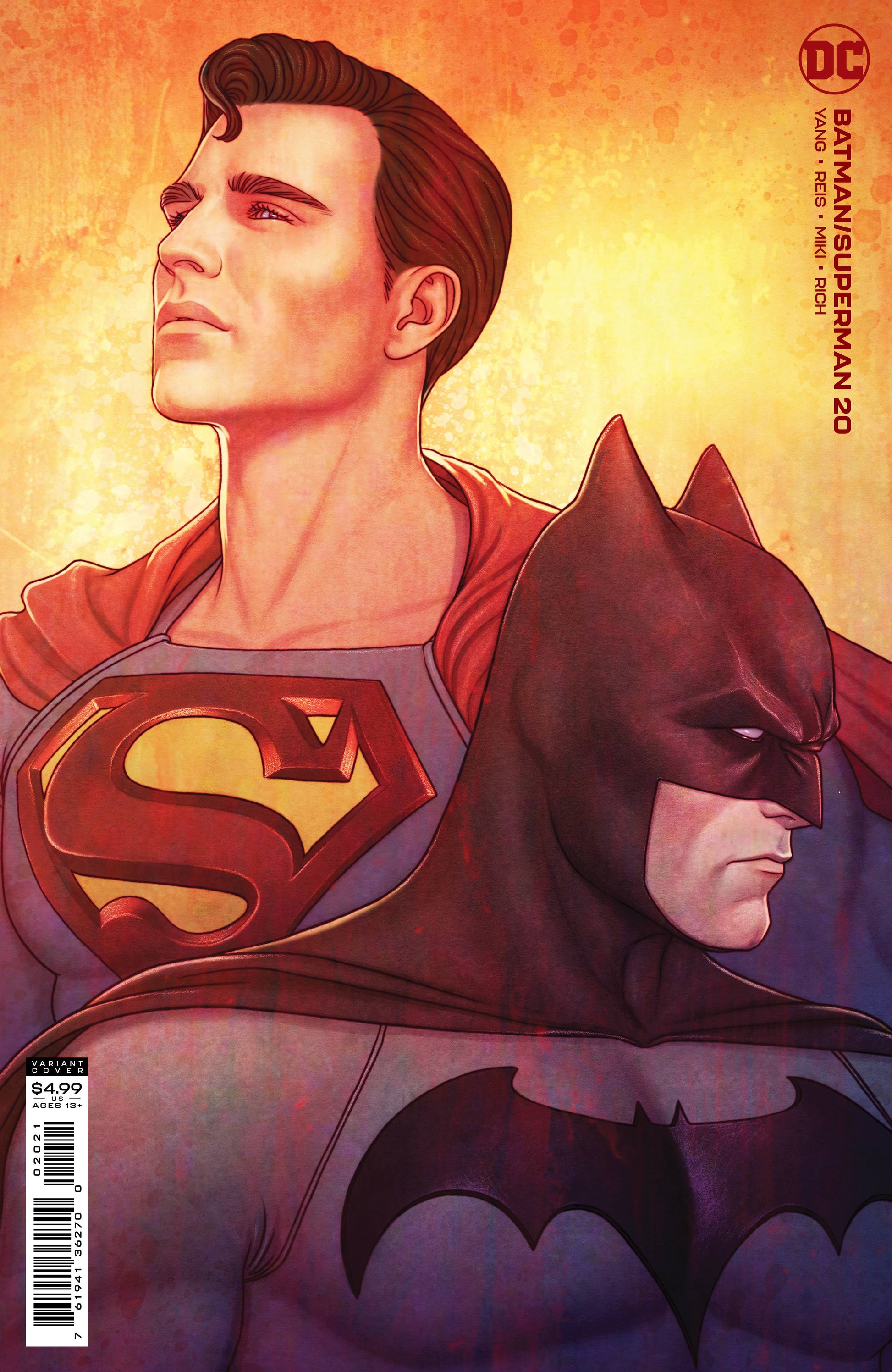 BATMAN SUPERMAN #20 CVR B CARDSTOCK FRISON VAR