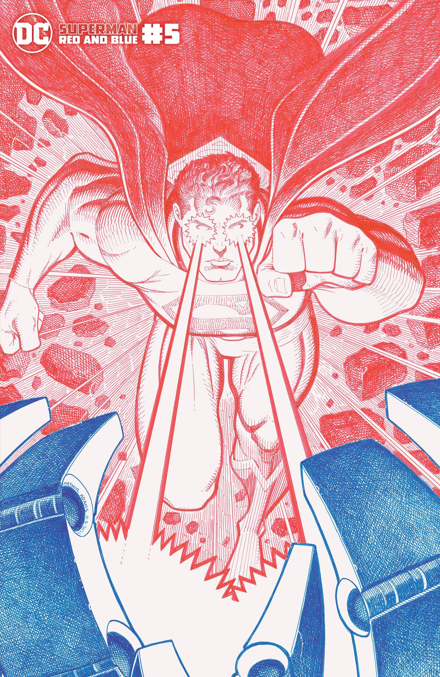 SUPERMAN RED & BLUE #5 CVR C CARDSTOCK MERCADO VAR
