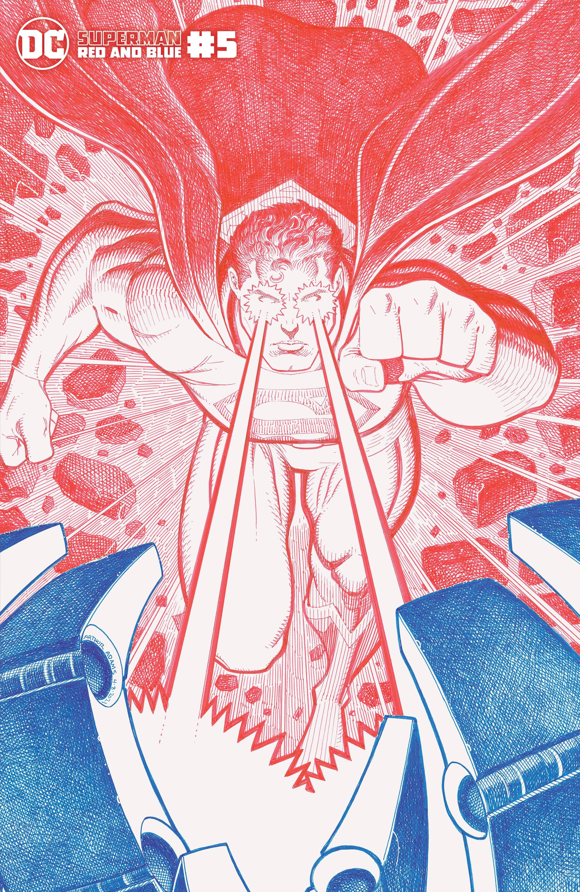 SUPERMAN RED & BLUE #5 CVR C CARDSTOCK MERCADO VAR