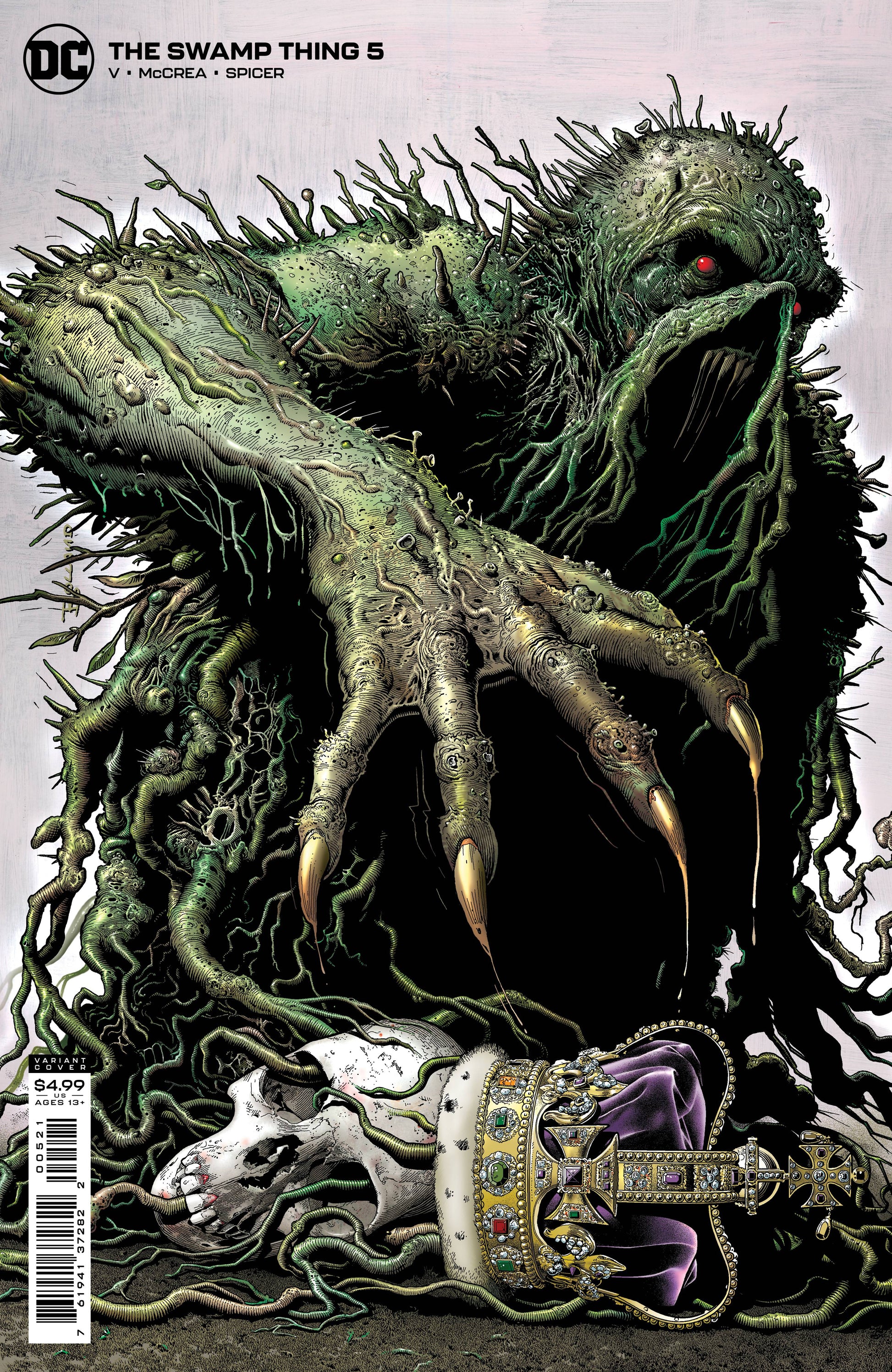 SWAMP THING #5 CVR B CARDSTOCK BOLLAND VAR