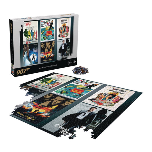 007 JAMES BOND ALL SIX BONDS IN ONE 1000PC PUZZLE