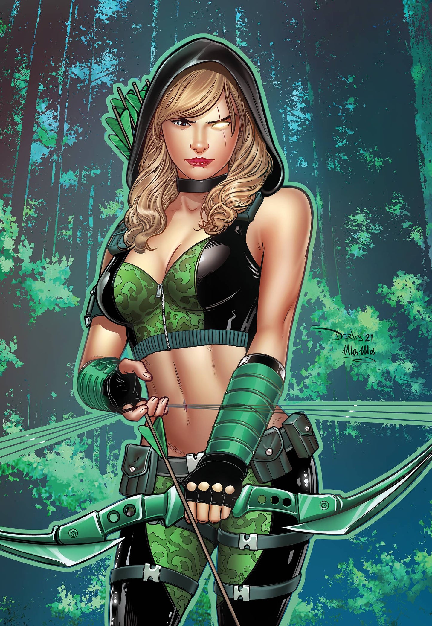 ROBYN HOOD HUNTED ONE SHOT CVR C SANTACRUZ