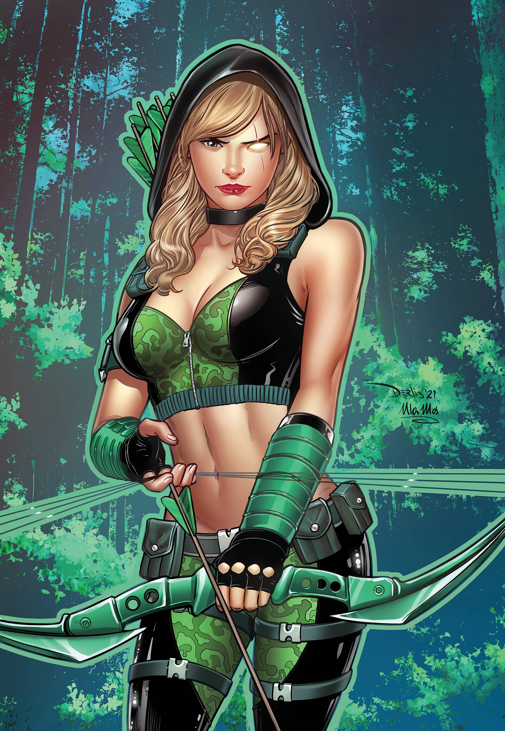 ROBYN HOOD HUNTED ONE SHOT CVR C SANTACRUZ