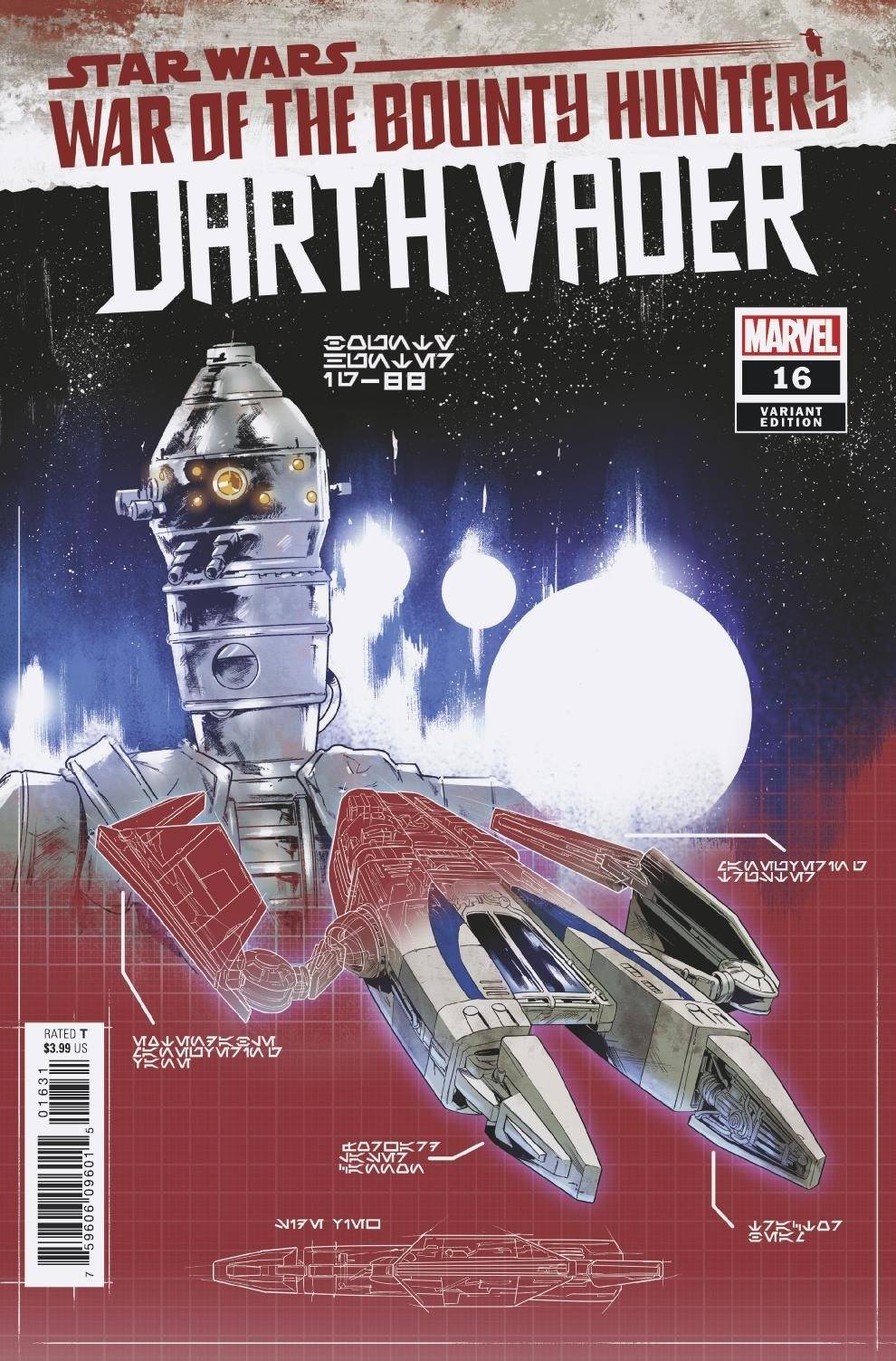 STAR WARS DARTH VADER #16 VILLANELLI BLUEPRINT VAR