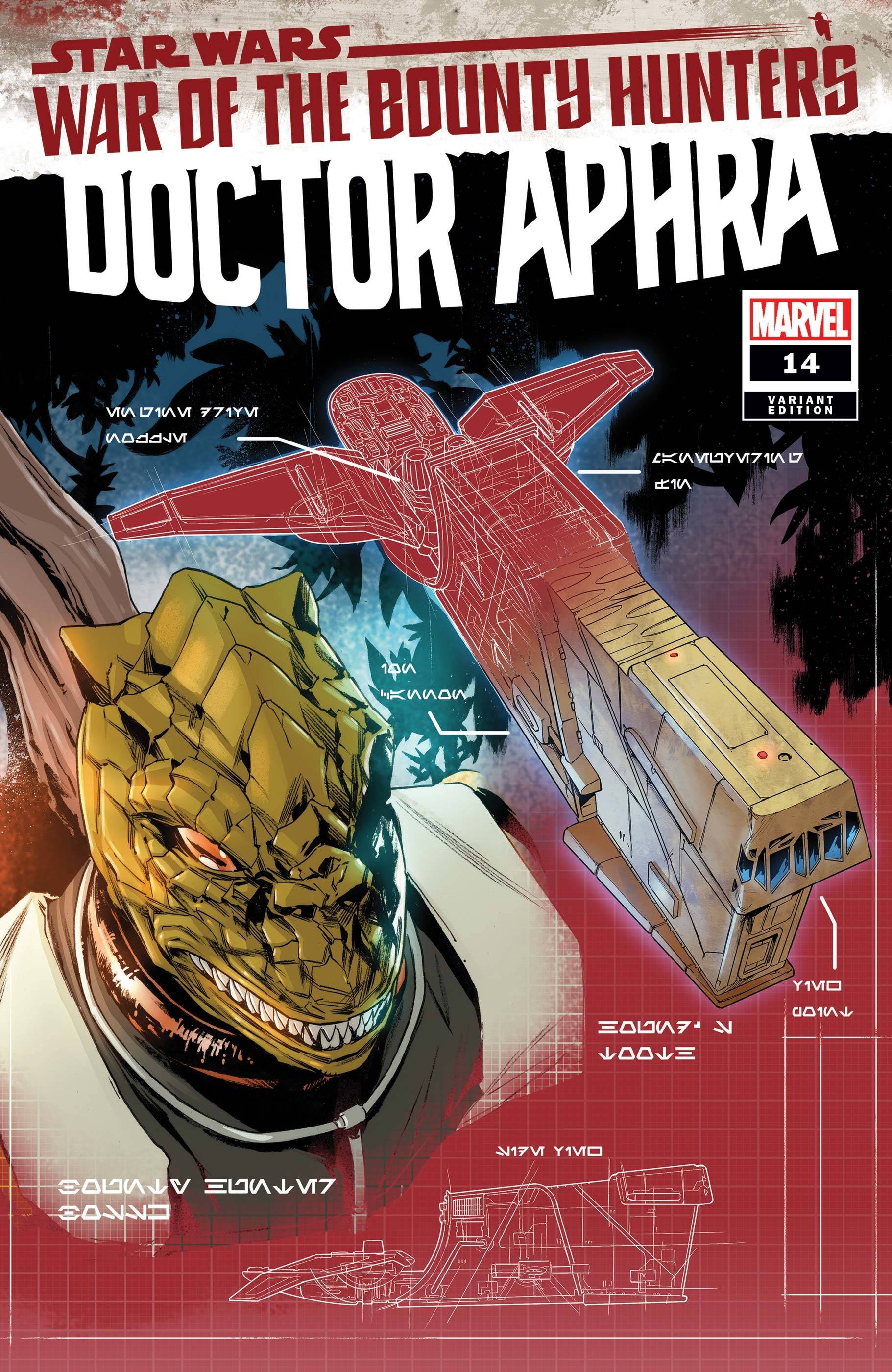 STAR WARS DOCTOR APHRA #14 VILLANELLI BLUEPRINT VAR