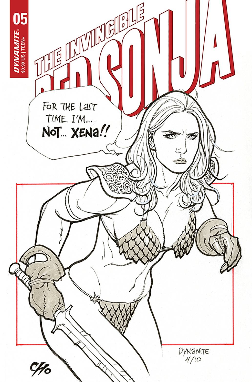 INVINCIBLE RED SONJA #5 CVR D CHO