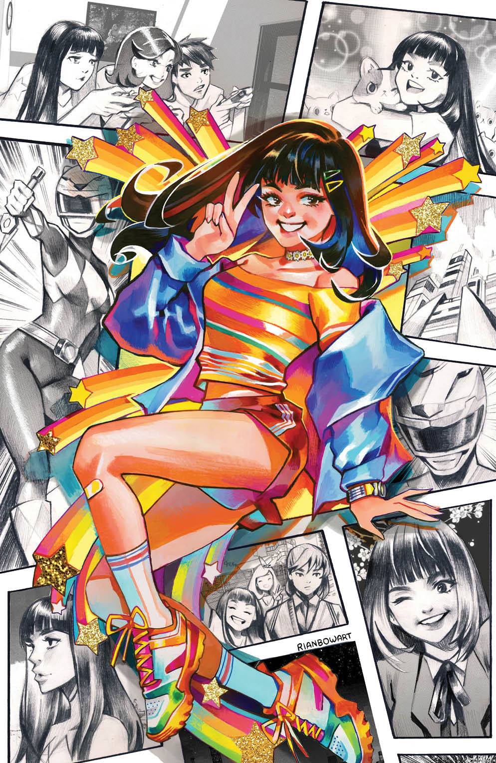 POWER RANGERS #9 CVR G UNLOCKABLE VAR GONZALES