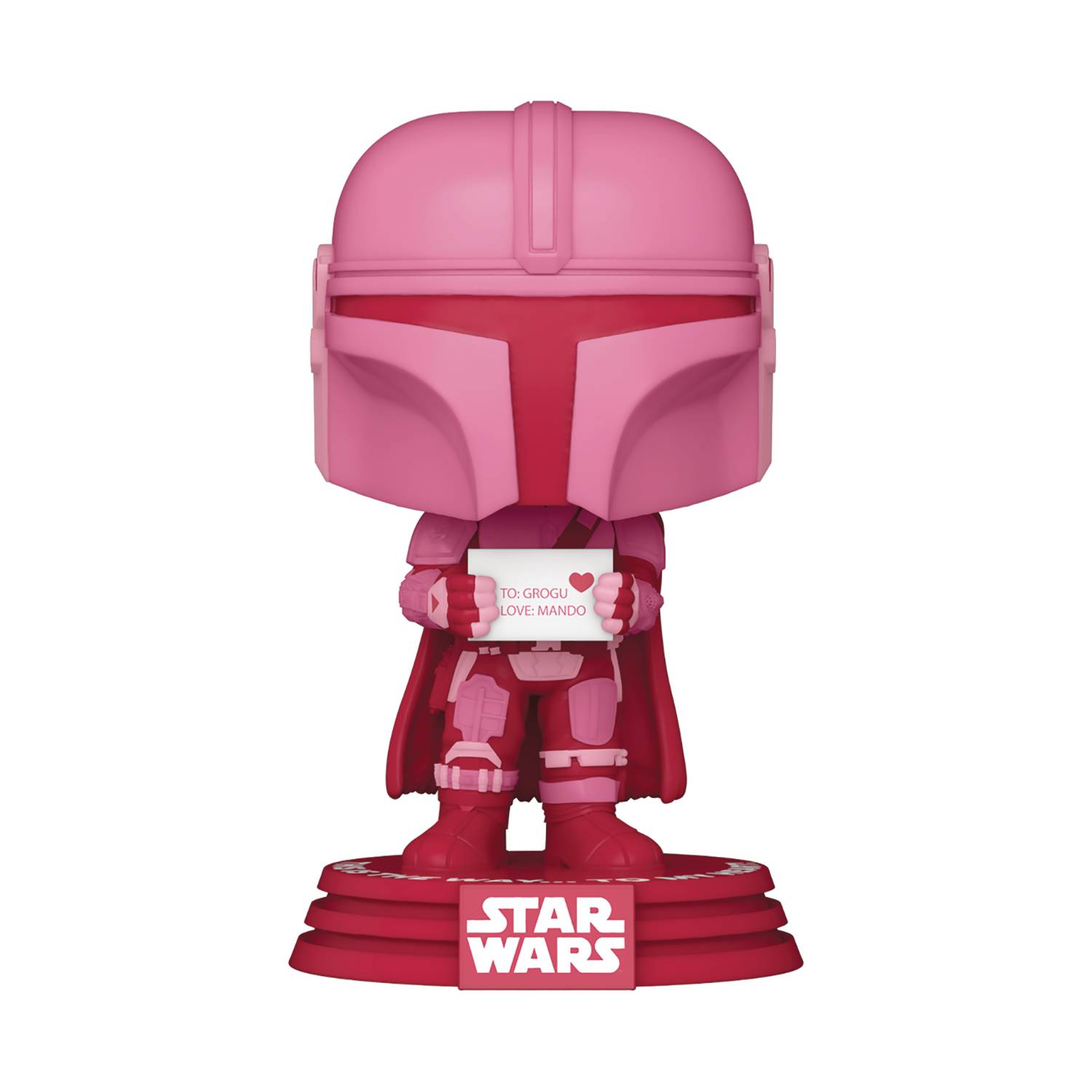 POP STAR WARS VALENTINES S2 MANDALORIAN VINYL FIG