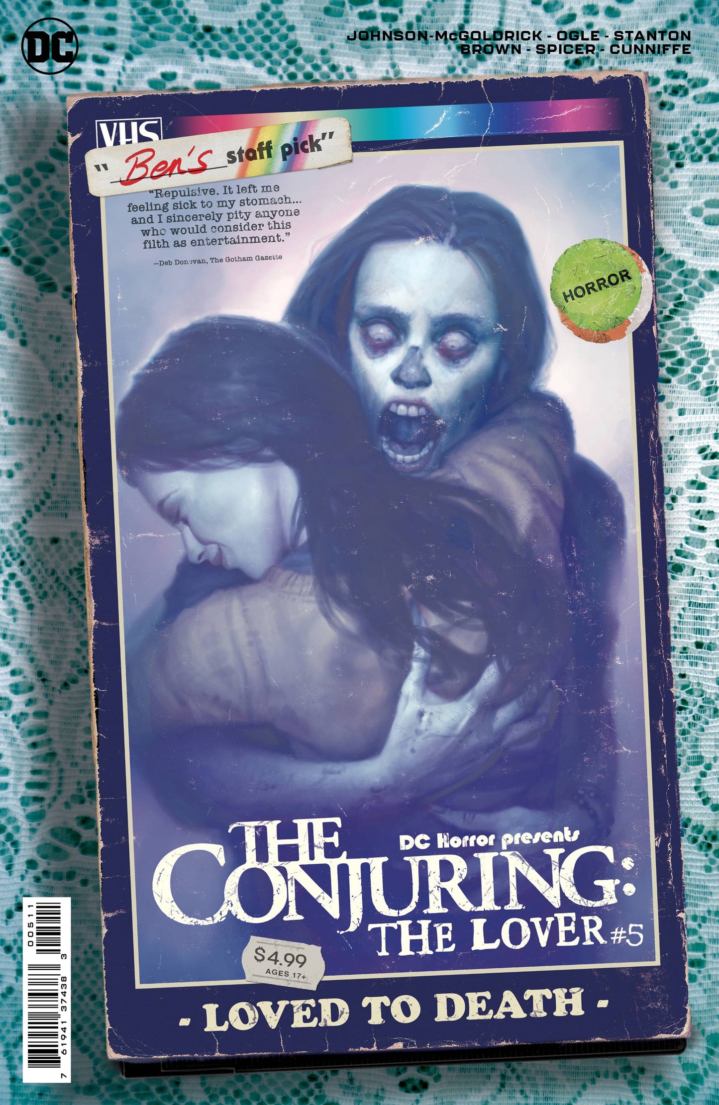 DC HORROR PRESENTS CONJURING THE LOVER #5 CVR B MOVIE CARD STOCK VAR