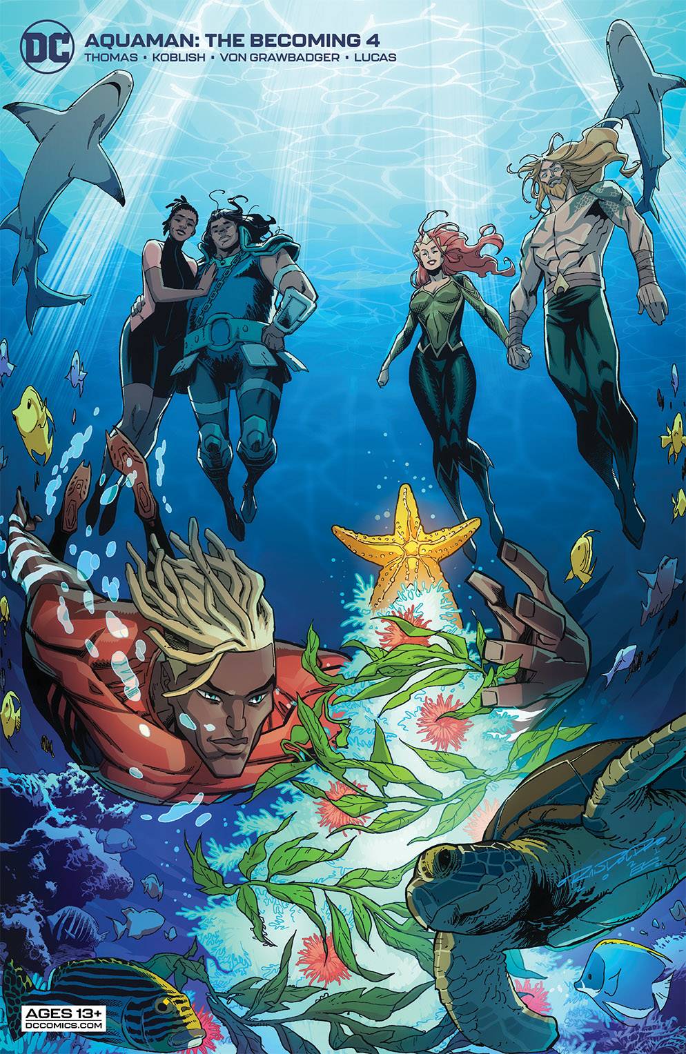 AQUAMAN THE BECOMING #4 (OF 6) CVR B RANDOLPH CARDSTOCK VAR