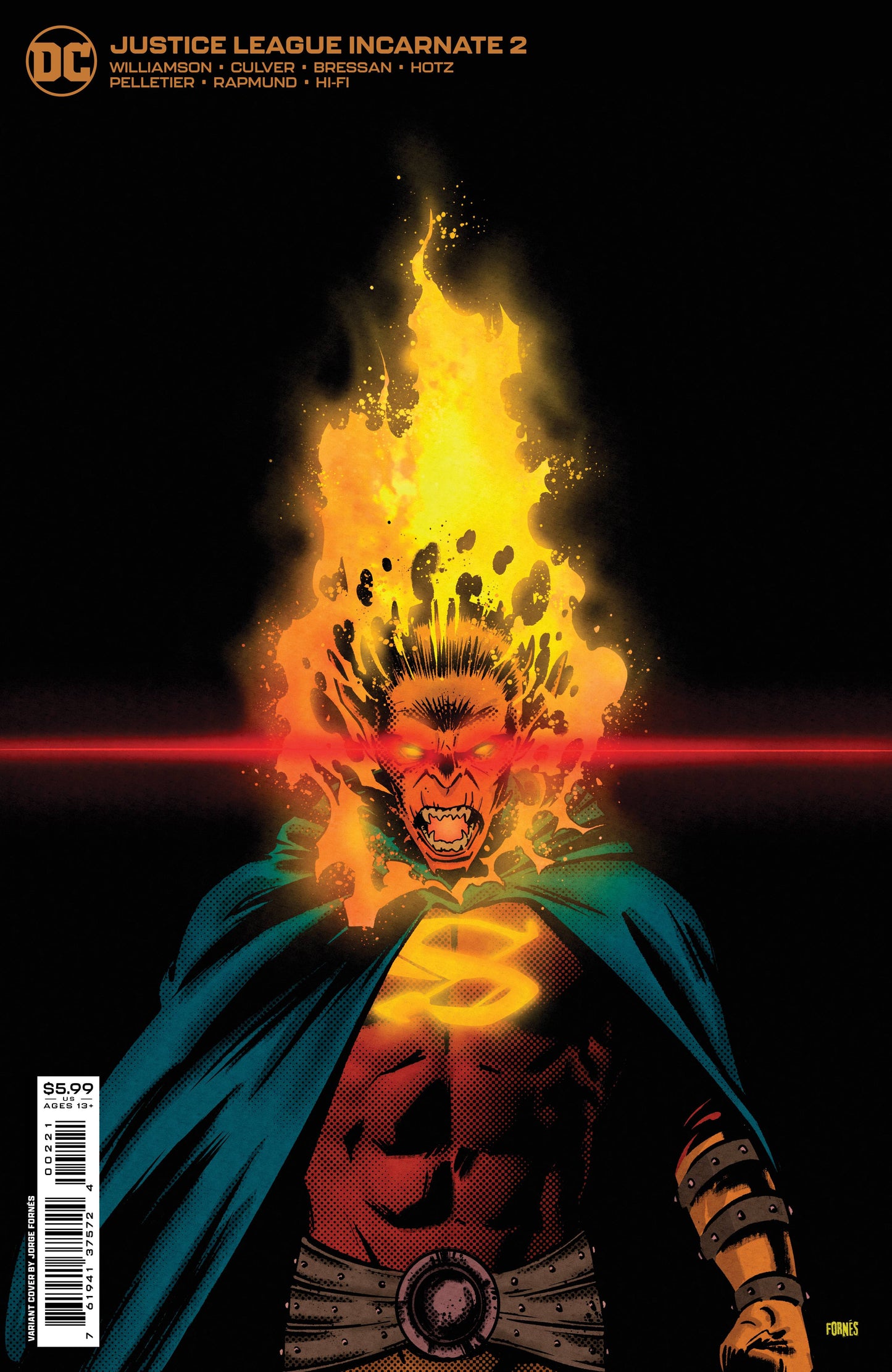 JUSTICE LEAGUE INCARNATE #2 (OF 5) CVR B FORNES CARDSTOCK VAR