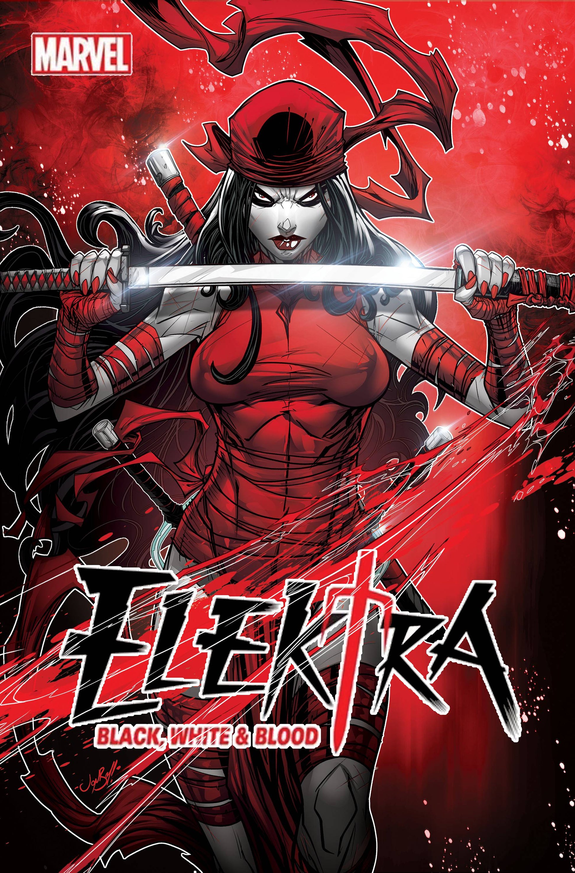 ELEKTRA BLACK WHITE BLOOD #2 (OF 4) MEYERS VAR