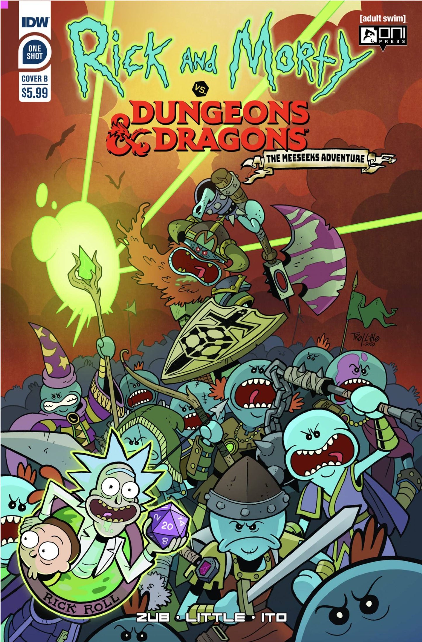 RICK & MORTY VS DUNGEONS & DRAGONS MEESEEKS CVR B