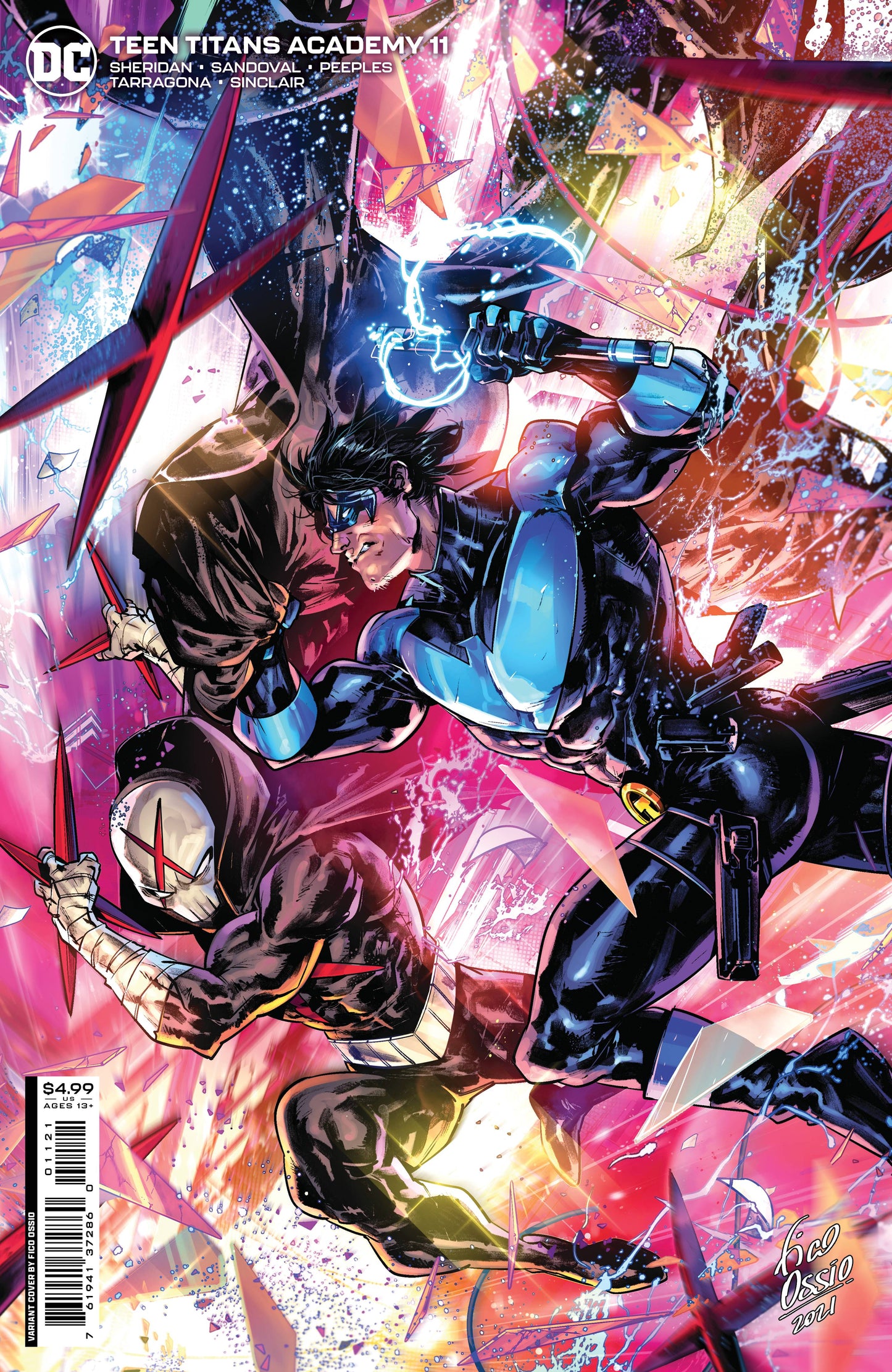TEEN TITANS ACADEMY #11 CVR B OSSIO CARD STOCK VAR