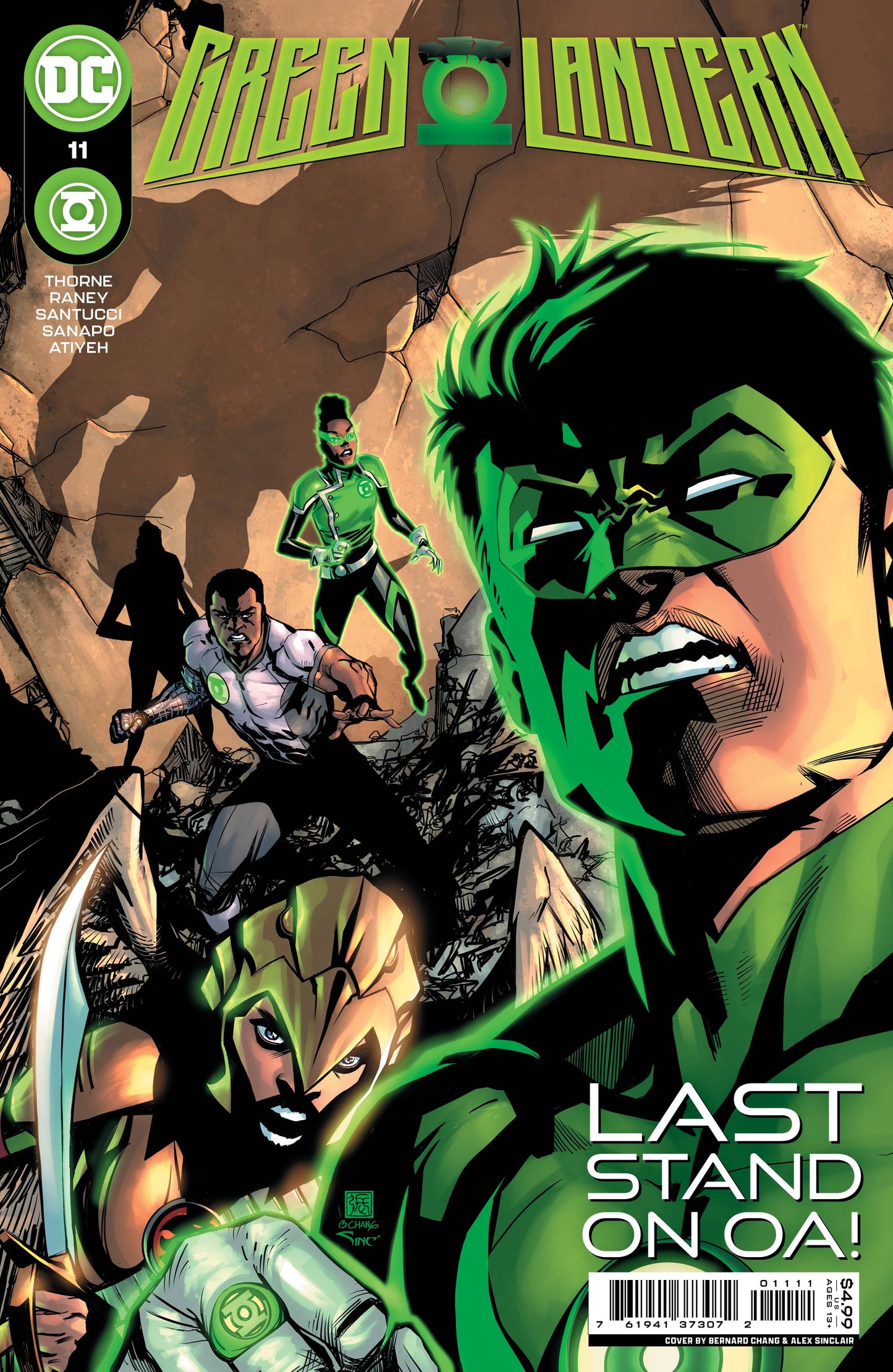 GREEN LANTERN #11 CVR A CHANG & SINCLAIR