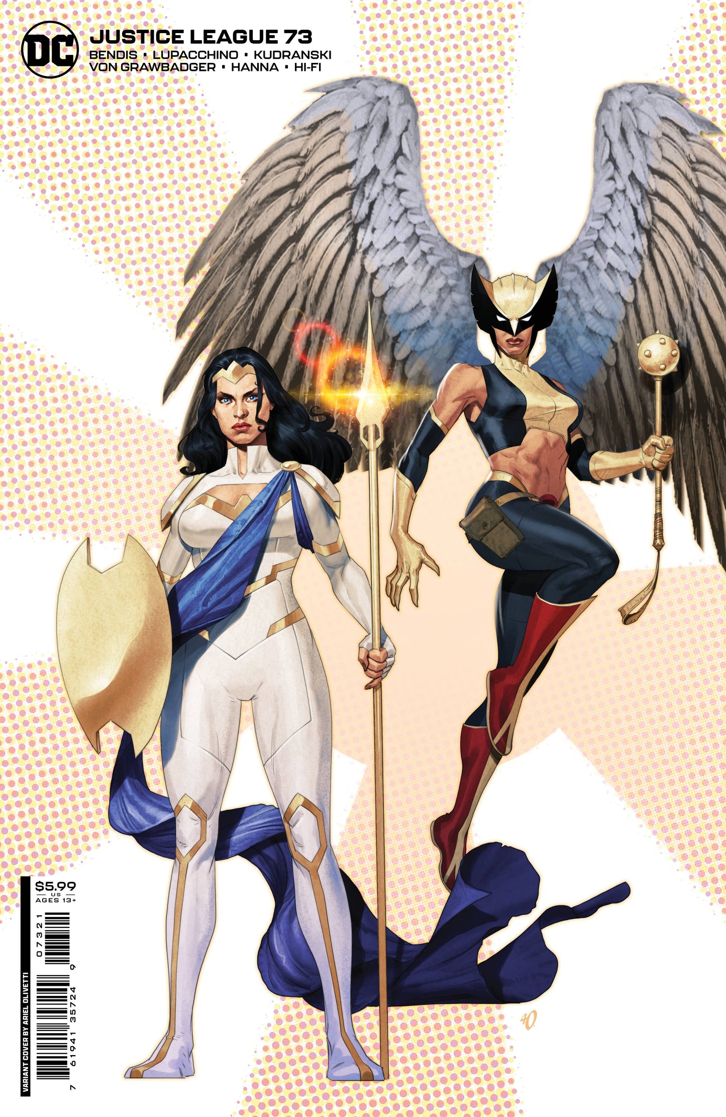 JUSTICE LEAGUE #73 CVR B HOTZ CARD STOCK VAR