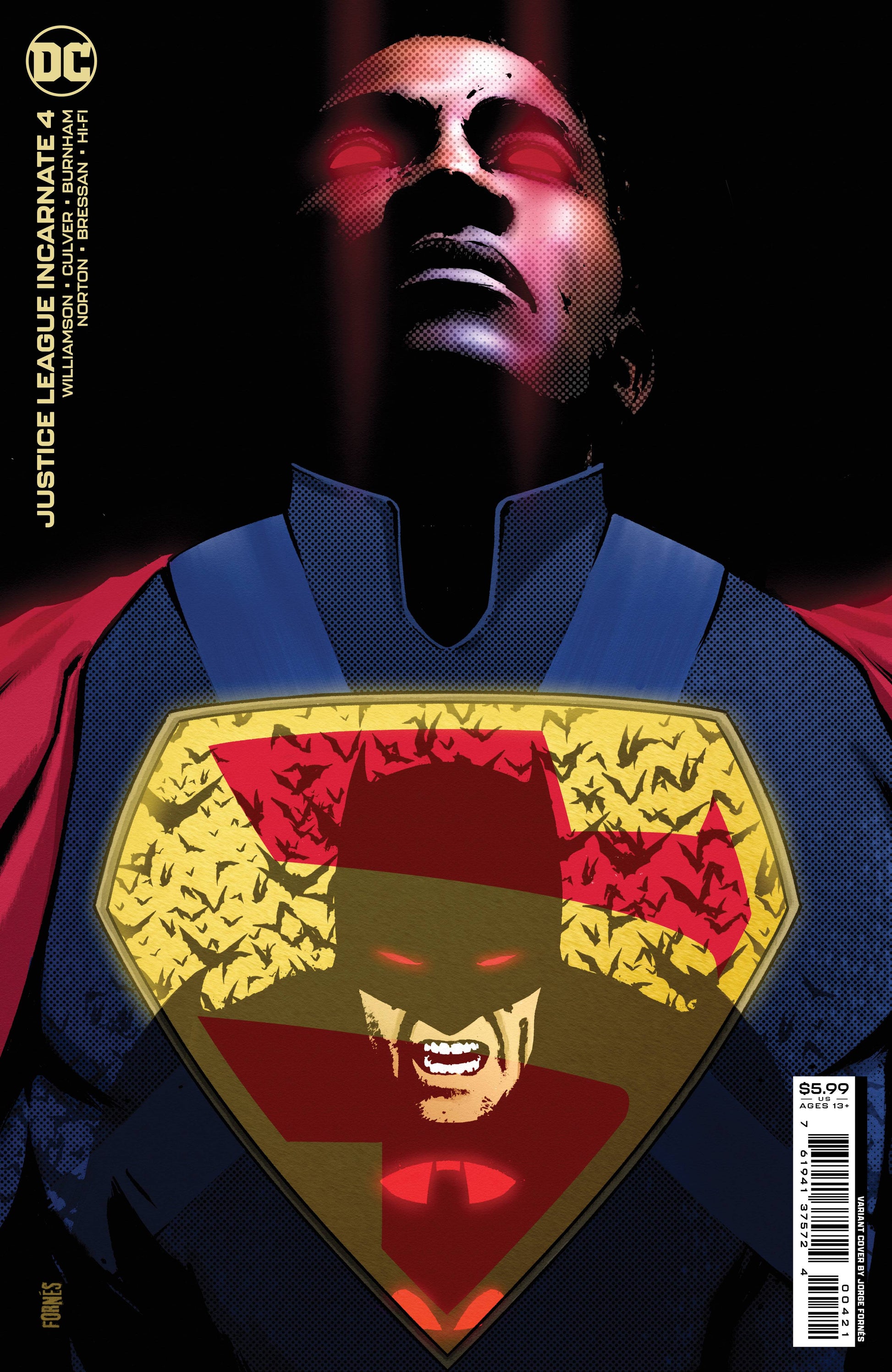 JUSTICE LEAGUE INCARNATE #4 (OF 5) CVR B FORNES CARDSTOCK VAR