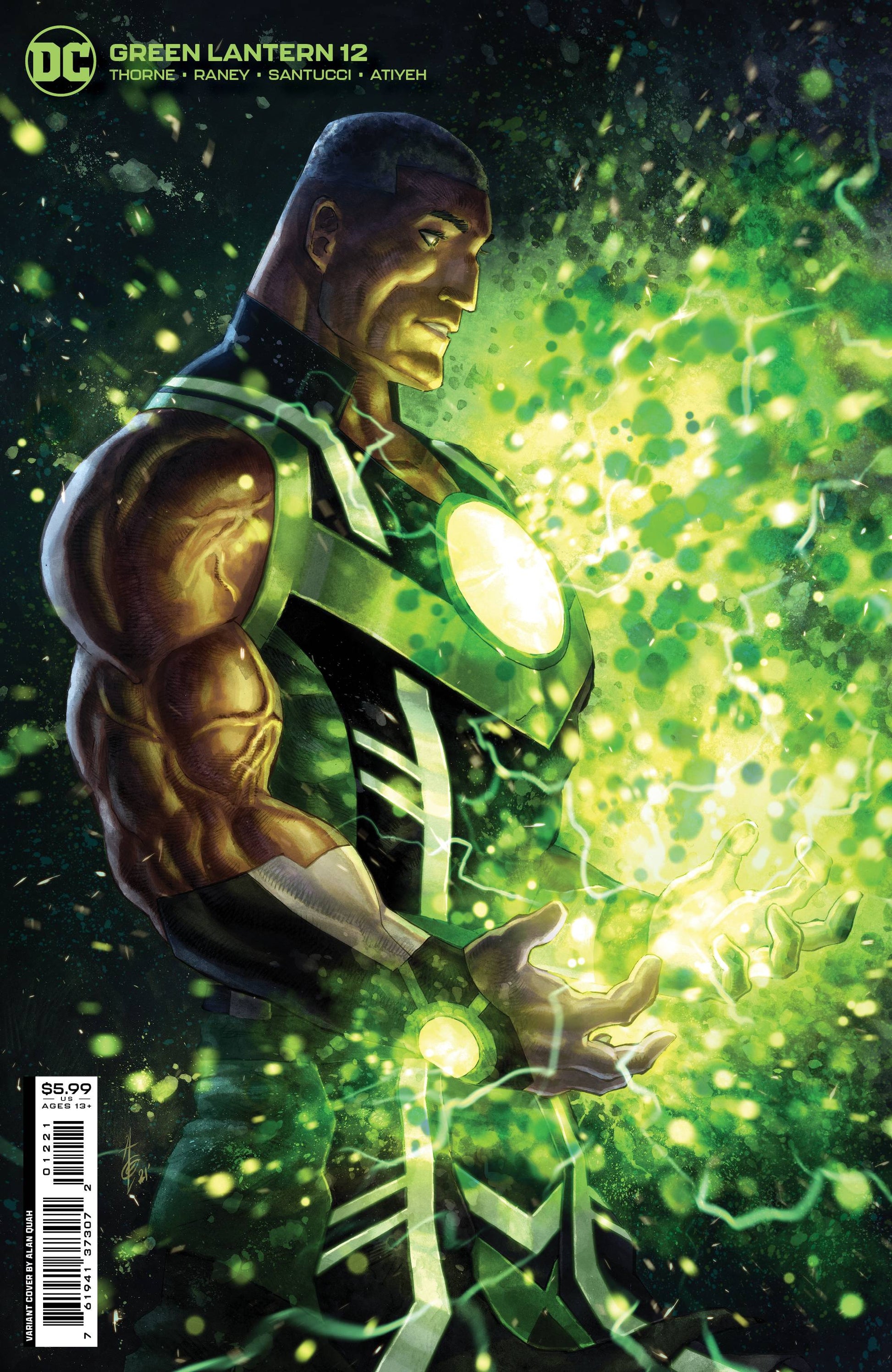GREEN LANTERN #12 CVR B QUAH CARD STOCK VAR